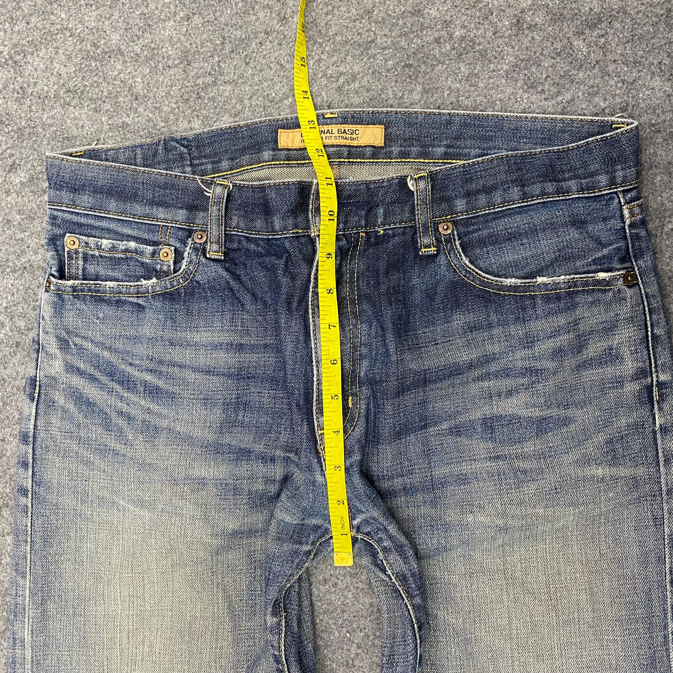 Japanese Brand 💥Best Offer💥Vintage Uniqlo Original Basic Denim Size US 34 / EU 50 - 8 Thumbnail