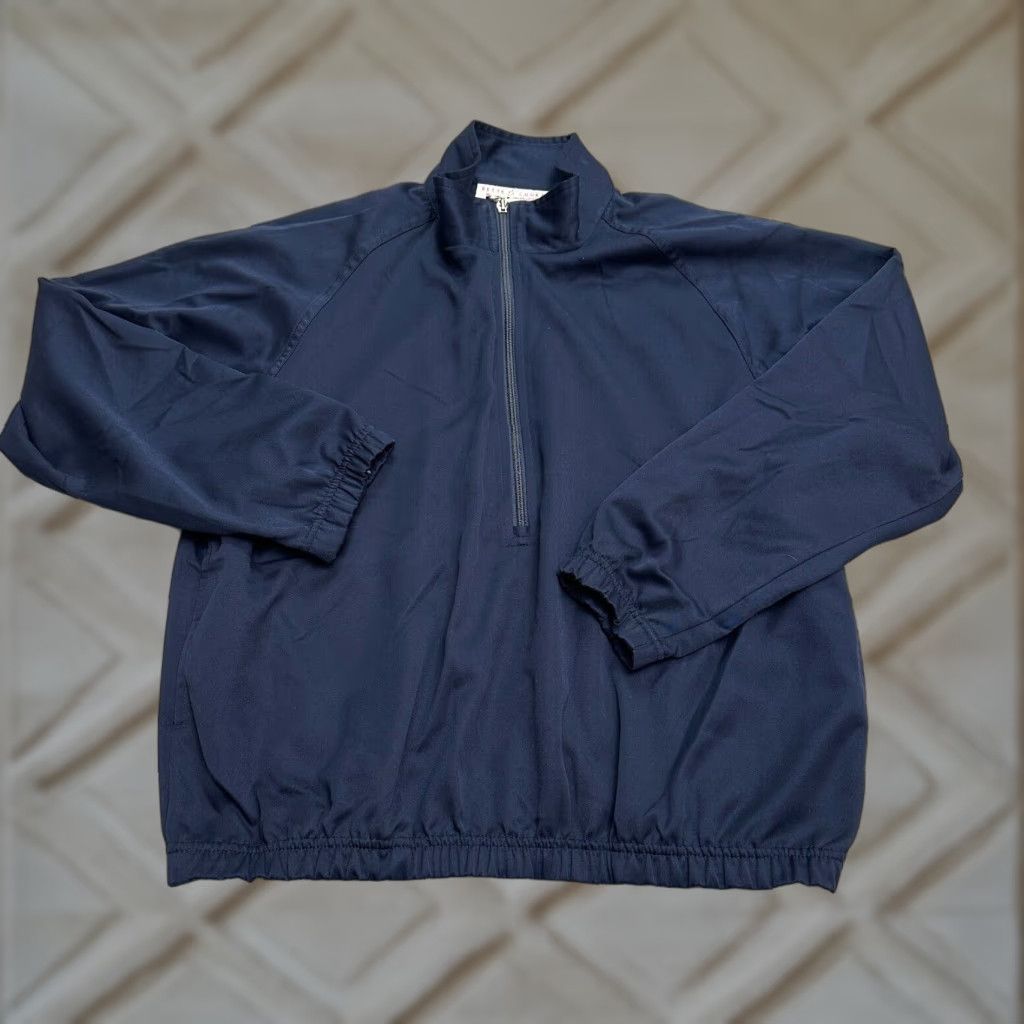 Vintage bet te & court Relaxed Fit 1/2 Zip Jacket Womens Small Navy Blue Raglan Sleeve Shirt Size S / US 4 / IT 40 - 1 Thumbnail