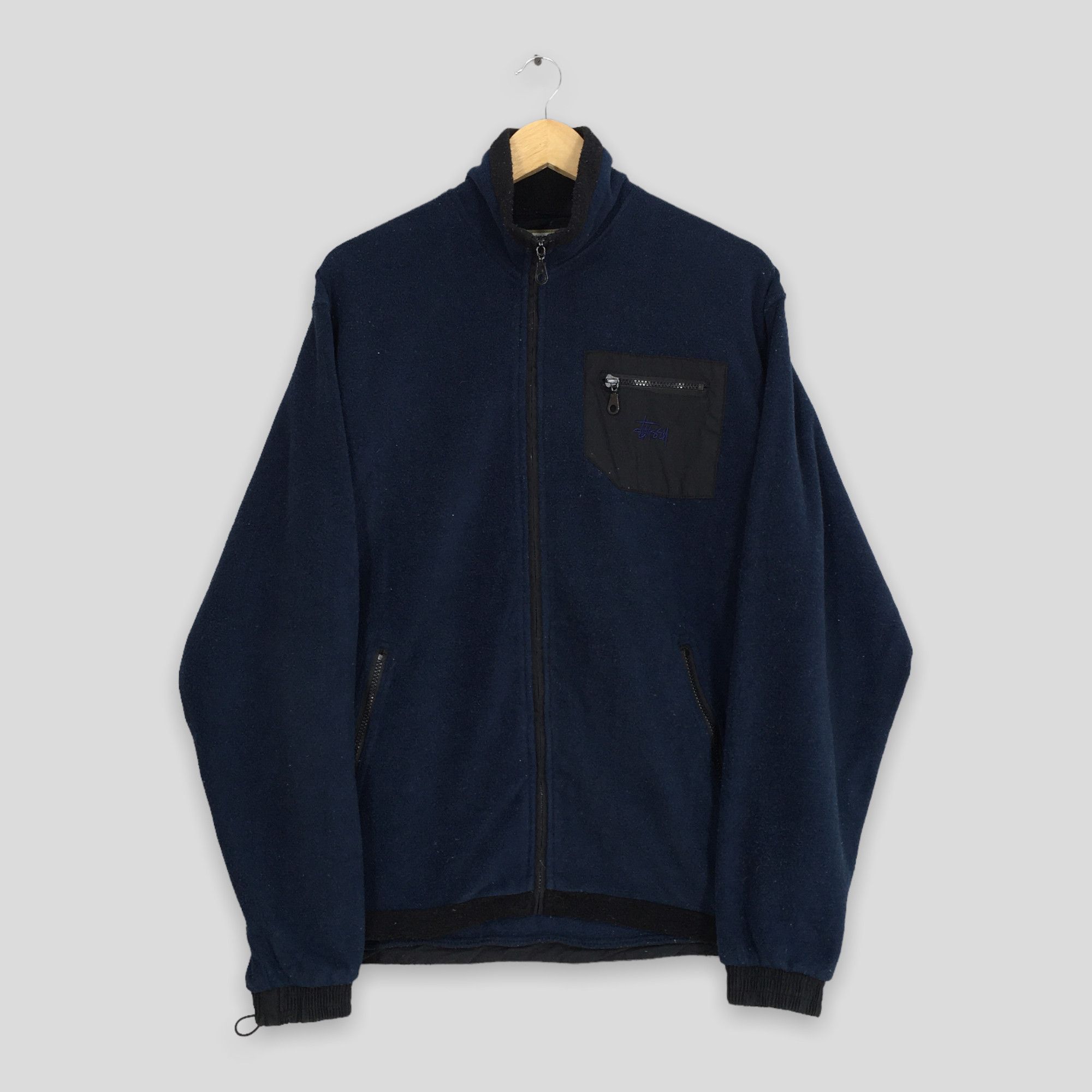 Stussy × Vintage Vintage Stussy Usa Zipper Fleece Sweater Large Size US L / EU 52-54 / 3 - 1 Thumbnail
