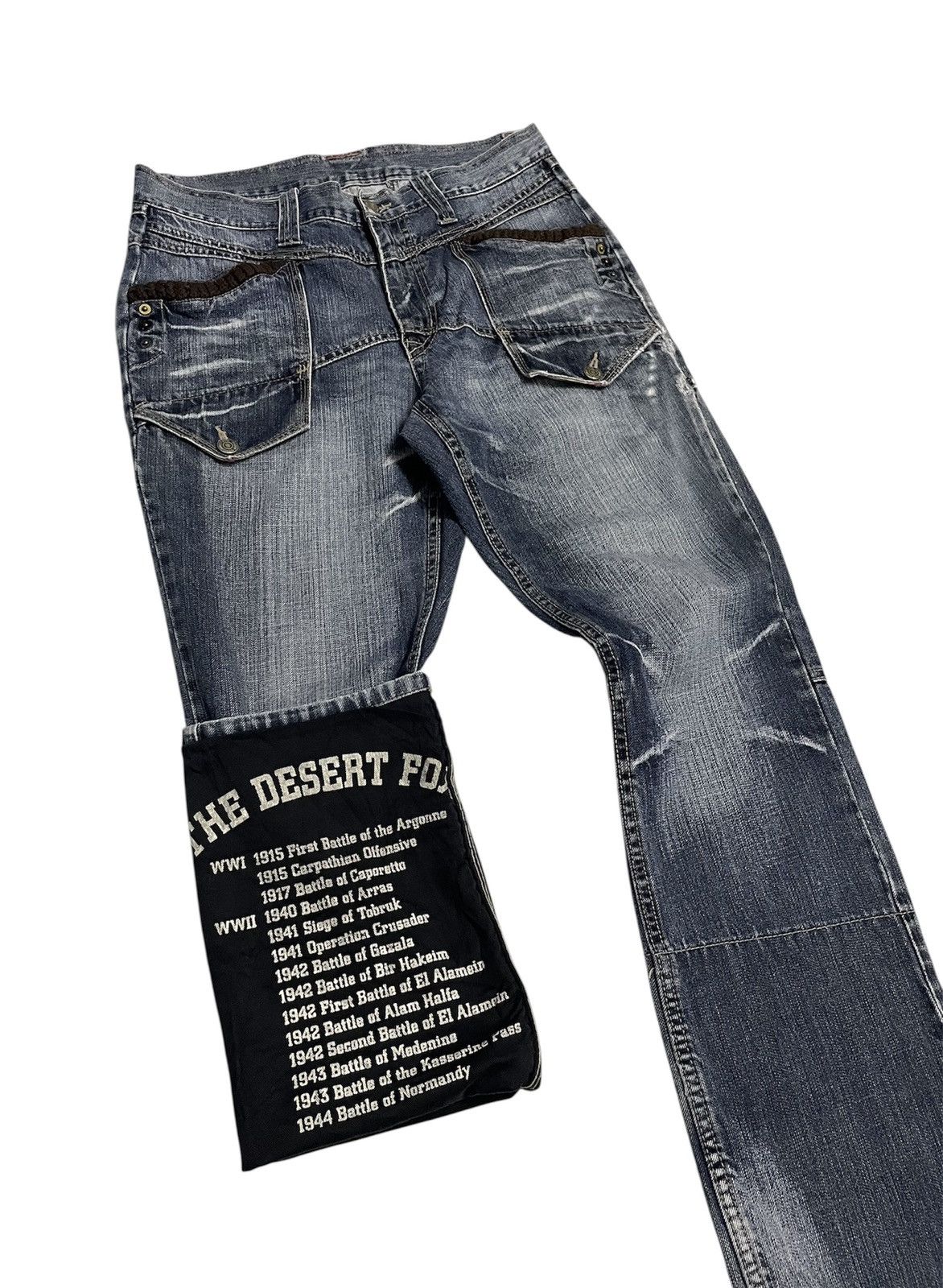PPFM PPFM Desert Fox Distressed Jeans Size US 32 / EU 48 - 1 Thumbnail