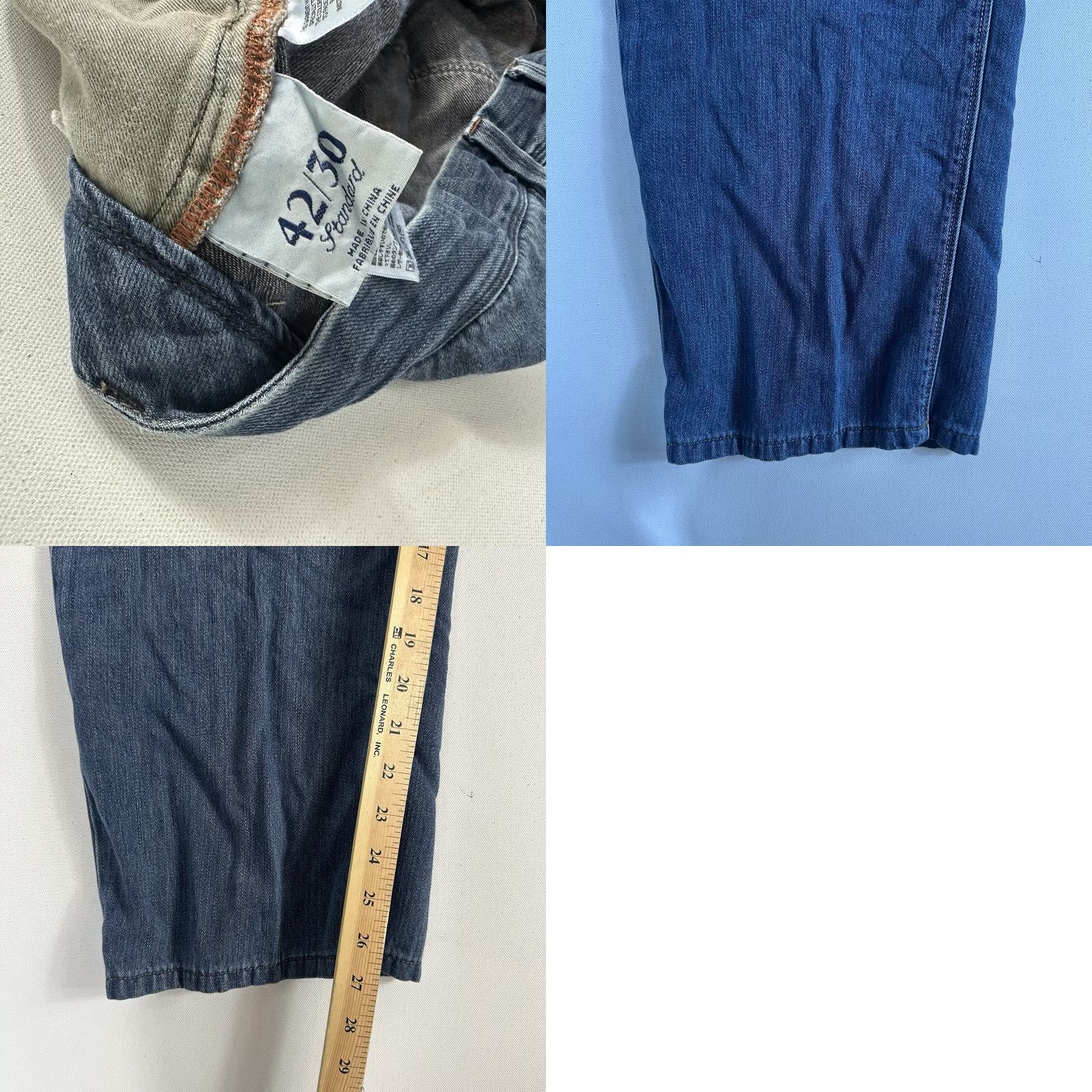 Tommy Bahama Tommy Bahama Jeans Mens Size 42x30 Blue Denim Straight Leg Standard Coin Pocket Size US 42 / EU 58 - 8 Thumbnail