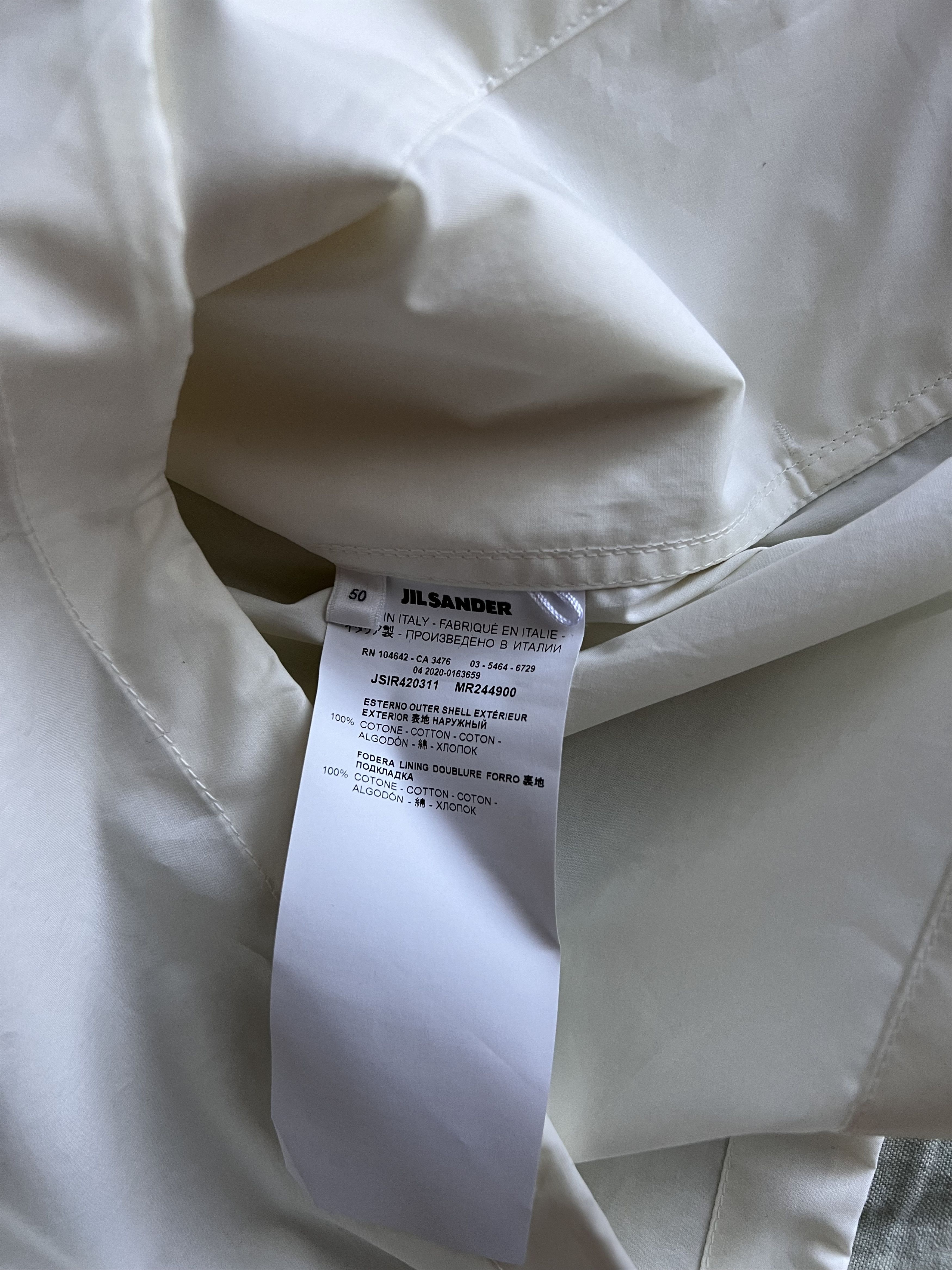Jil Sander Jil Sander Poplin Shirt Jacket White Size US M / EU 48-50 / 2 - 10 Thumbnail
