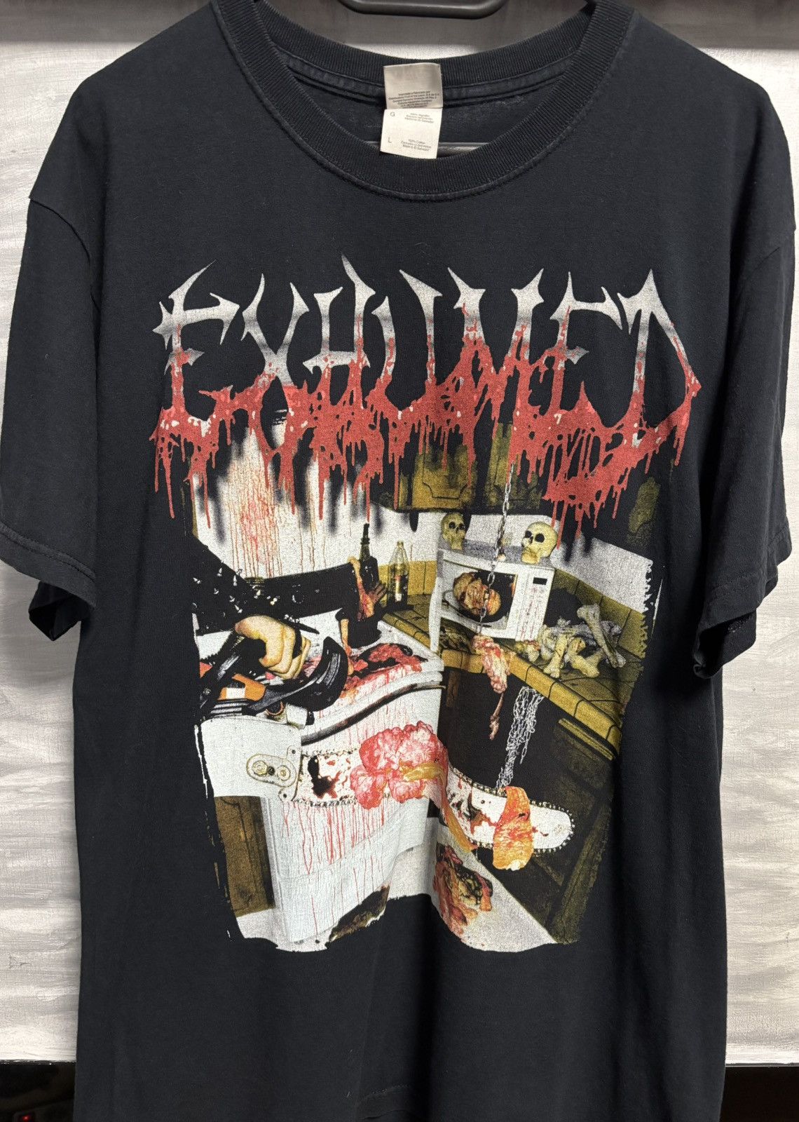 Band Tees Exhumed Saw is the Law 00s Gore Metal Vintage Tee L Size US L / EU 52-54 / 3 - 1 Thumbnail