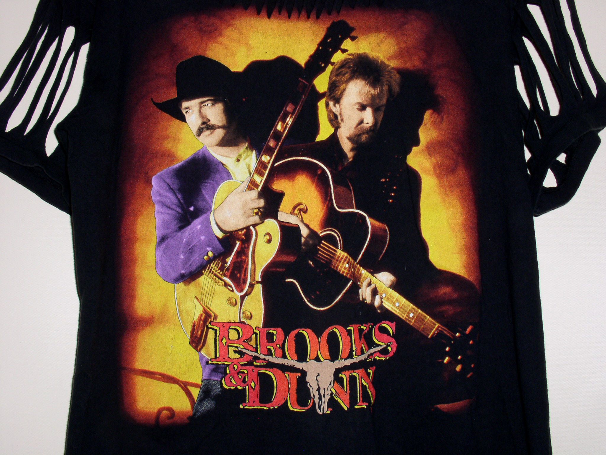 Band Tees Brooks & Dunn Concert Shirt 1997 Rodeo Bull Single Stitched Size US L / EU 52-54 / 3 - 3 Thumbnail