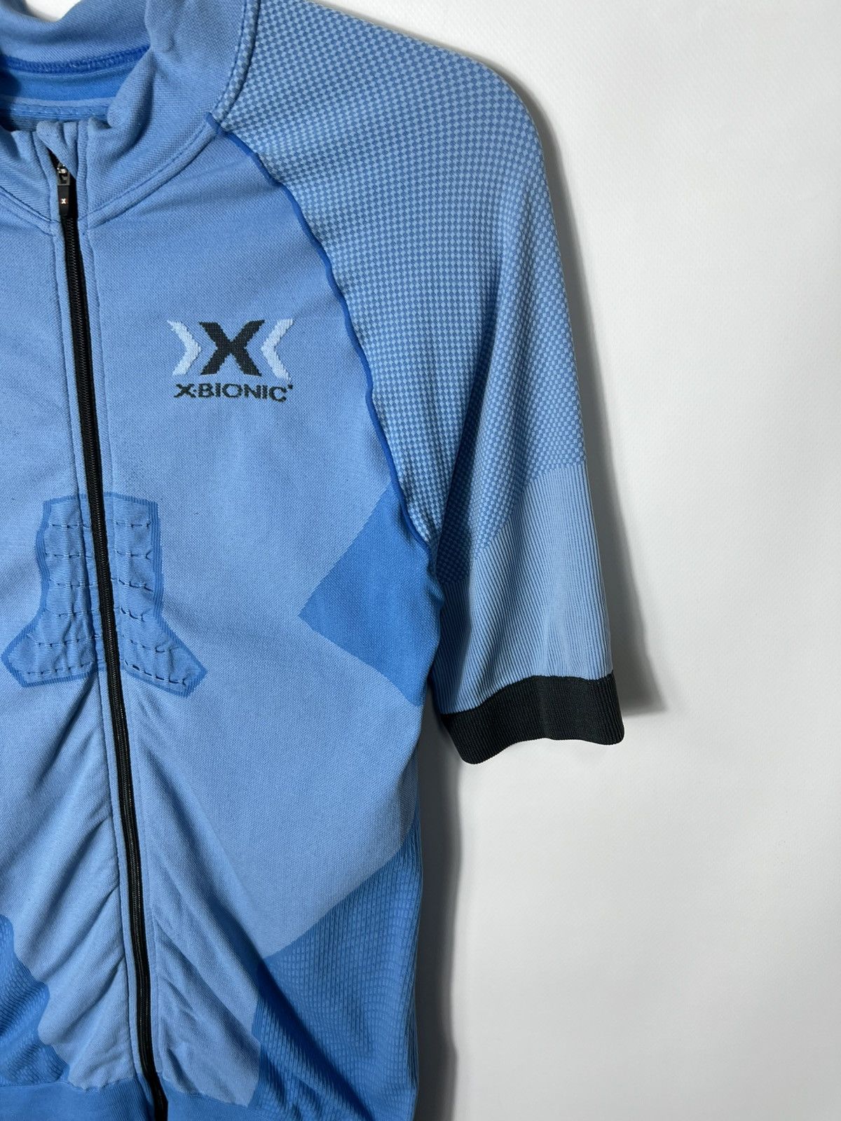 Sports Specialties Vintage X-Bionic Bike Race Cycling Jersey Blue Mens Size XL Size US XL / EU 56 / 4 - 3 Thumbnail