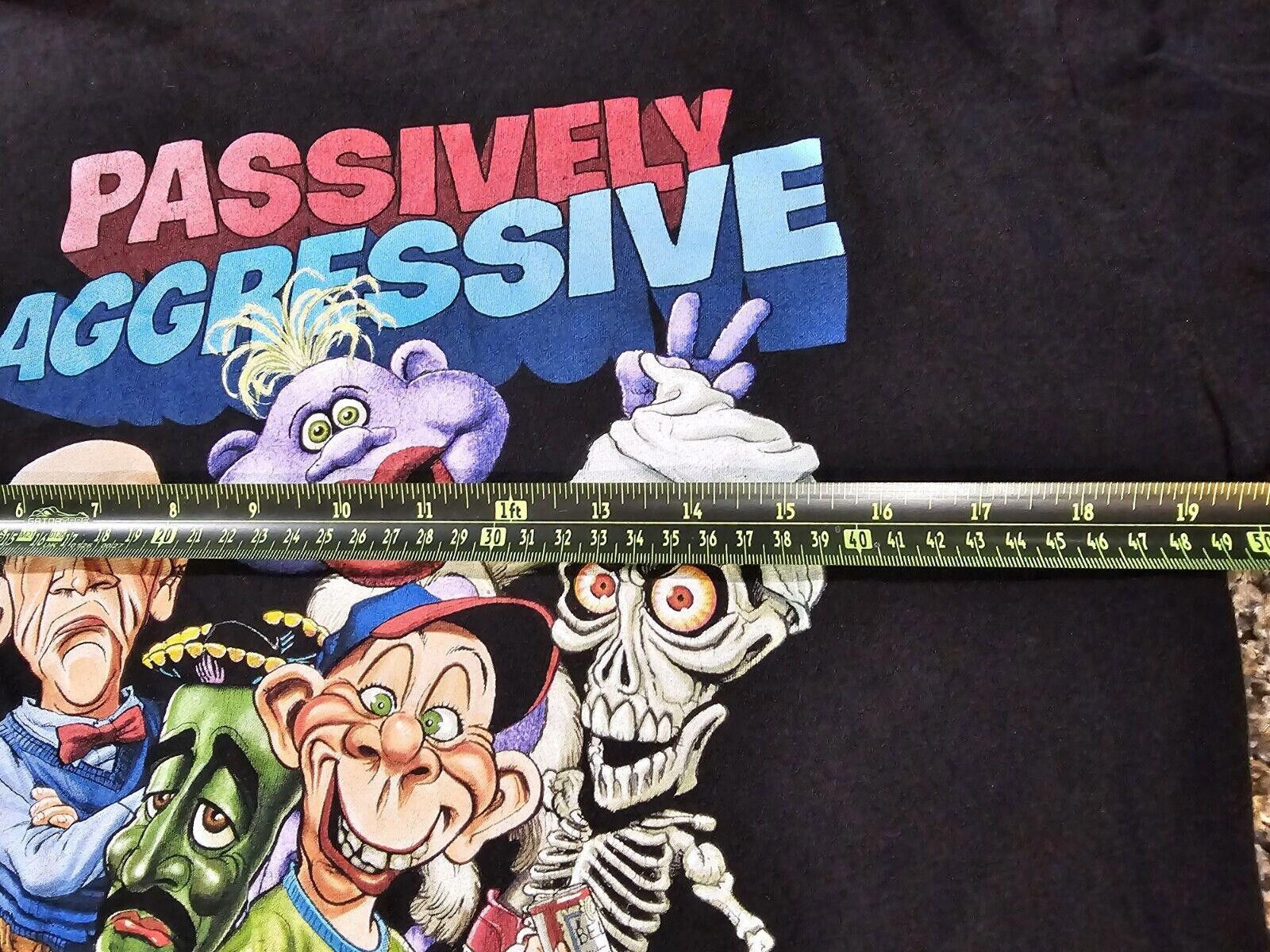 Designer Passively Aggressive Jeff Dunham L Tour T Shirt Dummy Black Size US L / EU 52-54 / 3 - 5 Thumbnail