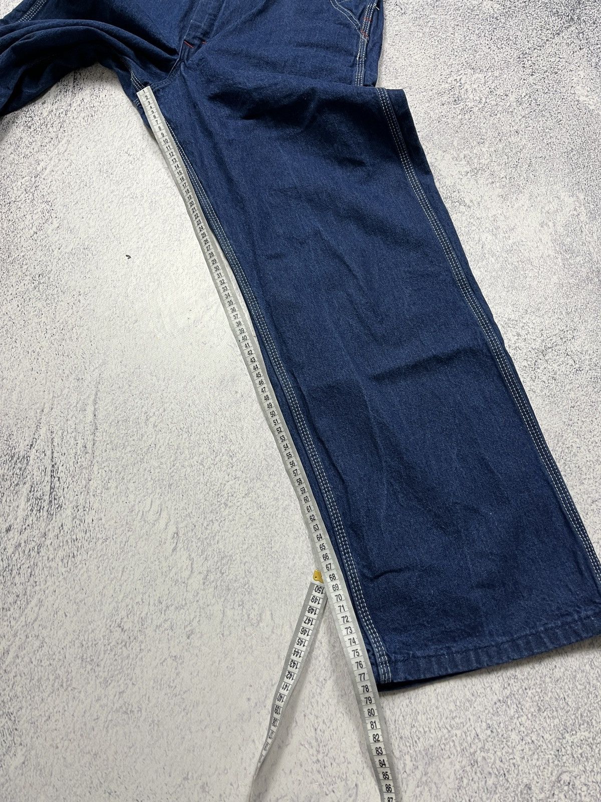 Dickies × Vintage Vintage Dickies Overall Carpenter Denim Jumpsuit Skate Rare Size US 32 / EU 48 - 15 Thumbnail