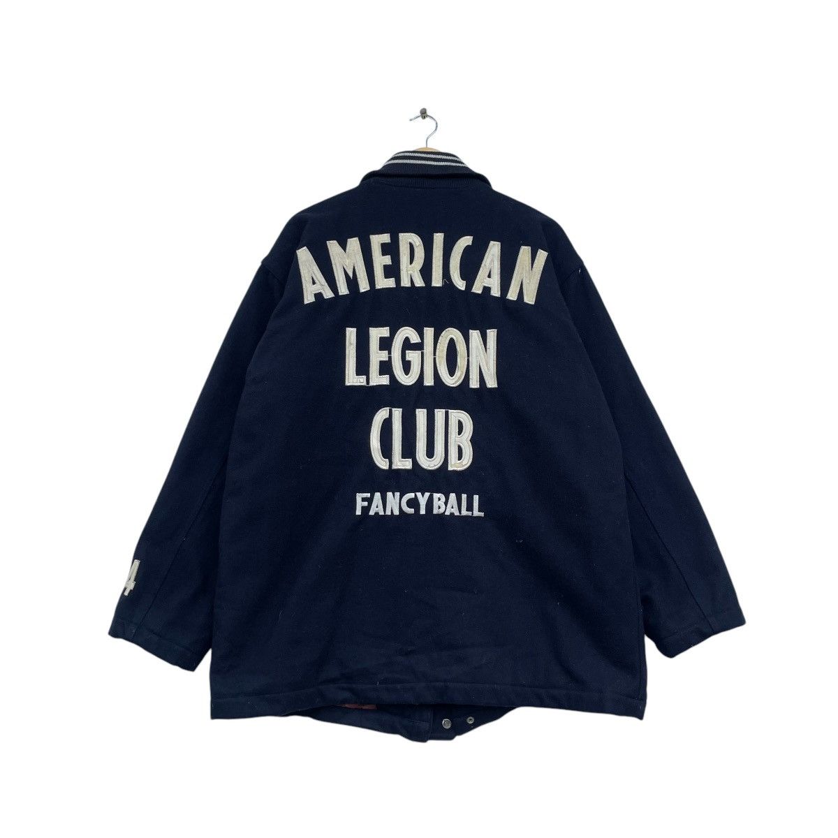 Japanese Brand 💥Vintage Varsity Fancy Ball Member S Club Wool Jacket Size US L / EU 52-54 / 3 - 3 Thumbnail