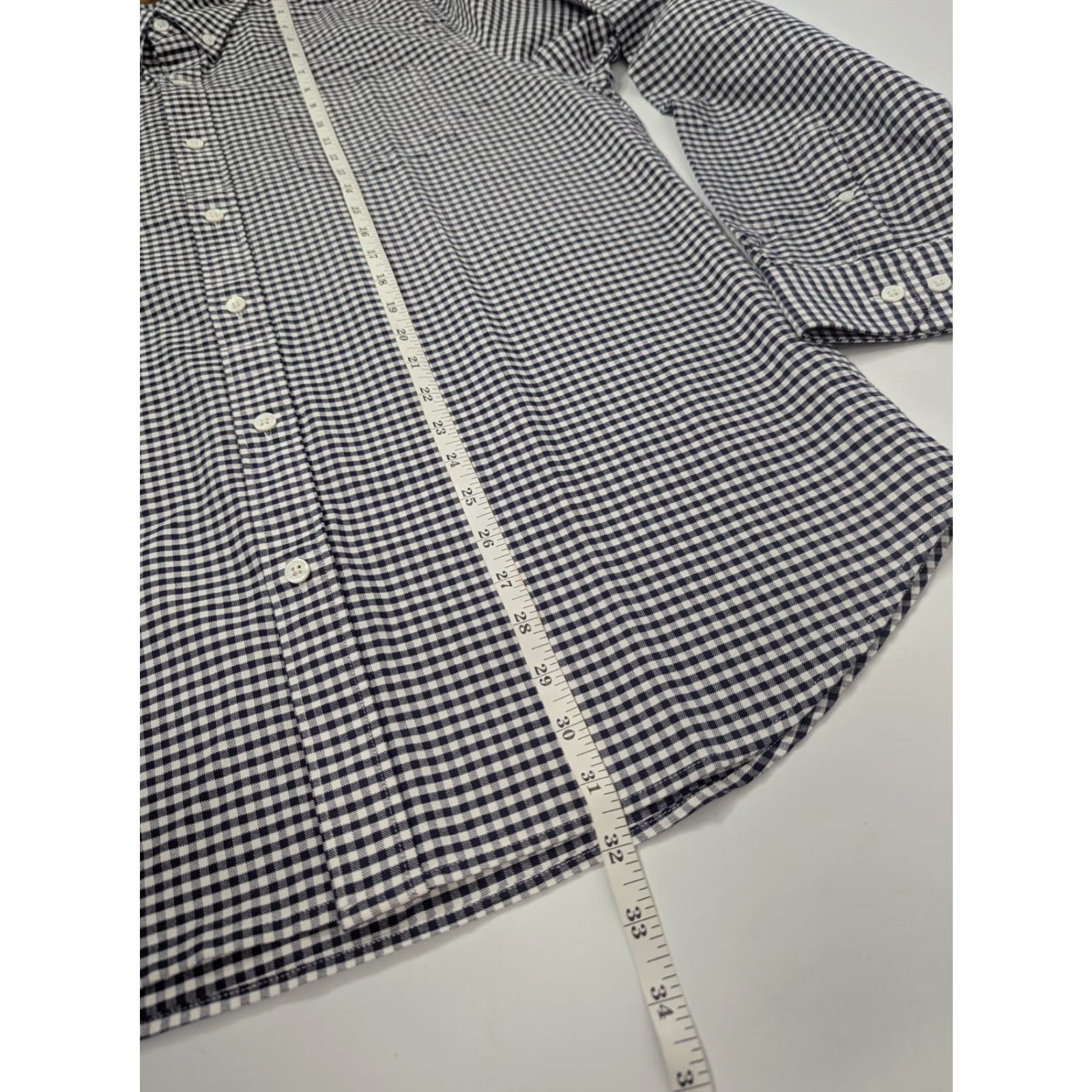 Vintage Line of Trade Shirt Mens XL Button-Down Cotton Oxford Plaid Preppy City Classic White Non-Novelty Size US XL / EU 56 / 4 - 5 Thumbnail