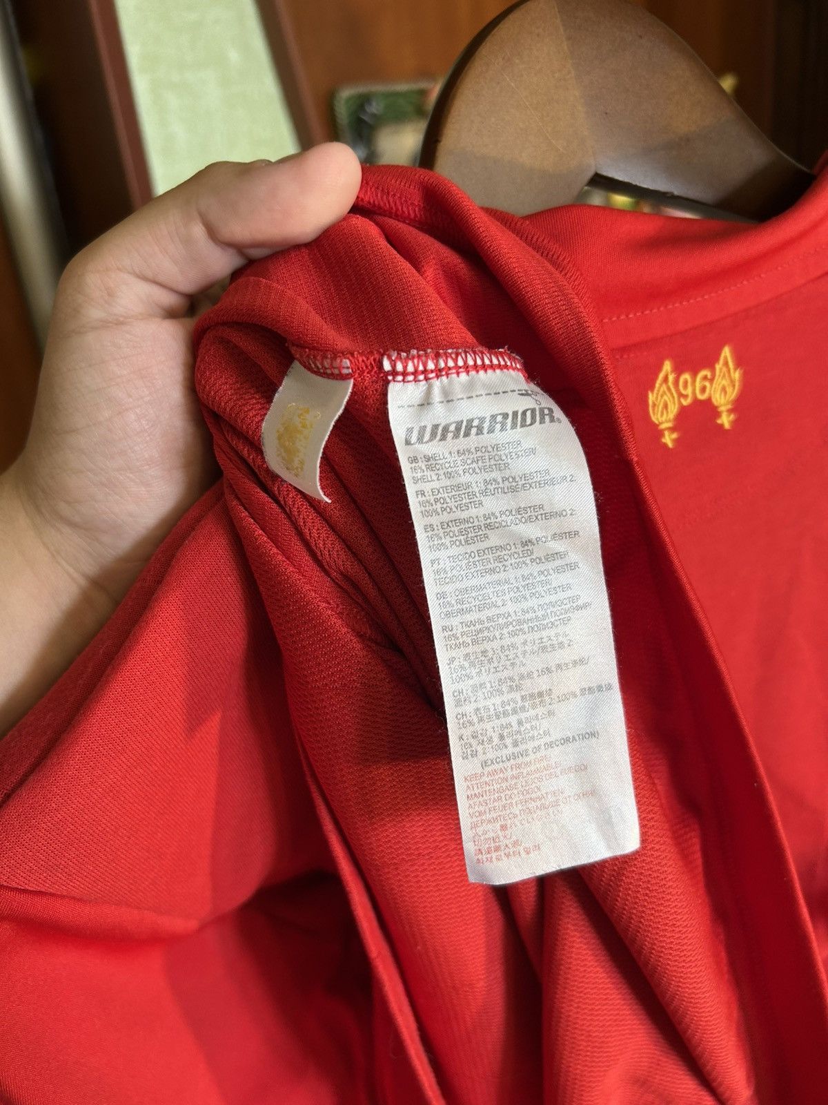 Warrior LIVERPOOL 2012/2013 HOME FOOTBALL SHIRT SOCCER JERSEY Size US M / EU 48-50 / 2 - 11 Thumbnail
