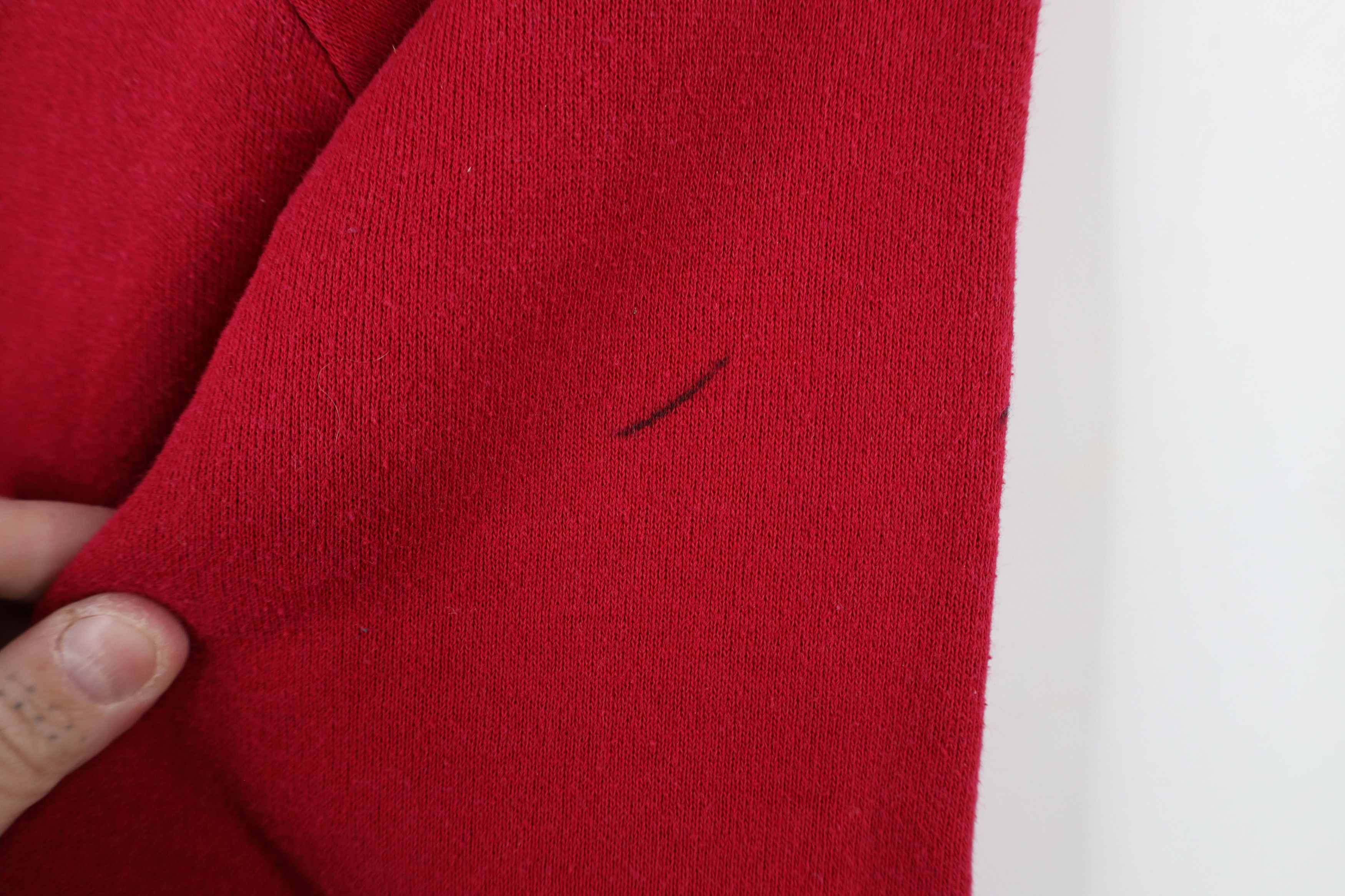 Vintage Vintage 70s Streetwear Raglan Crewneck Sweatshirt Red USA Size US L / EU 52-54 / 3 - 5 Thumbnail