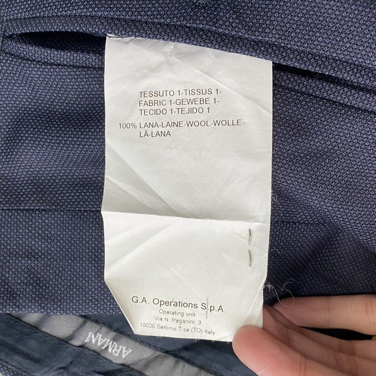 Armani Vintage ARMANI COLLEZIONI Italy Straight Cut Casual Trousers Size US 36 / EU 52 - 9 Thumbnail