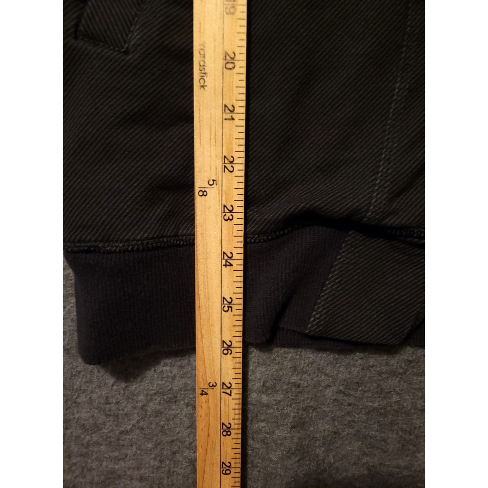 Lululemon Lululemon Athletica Jacket Women's 6 Full Zip Black/Gray Striped Pockets Active Shirt Hoodie? Size M / US 6-8 / IT 42-44 - 3 Thumbnail