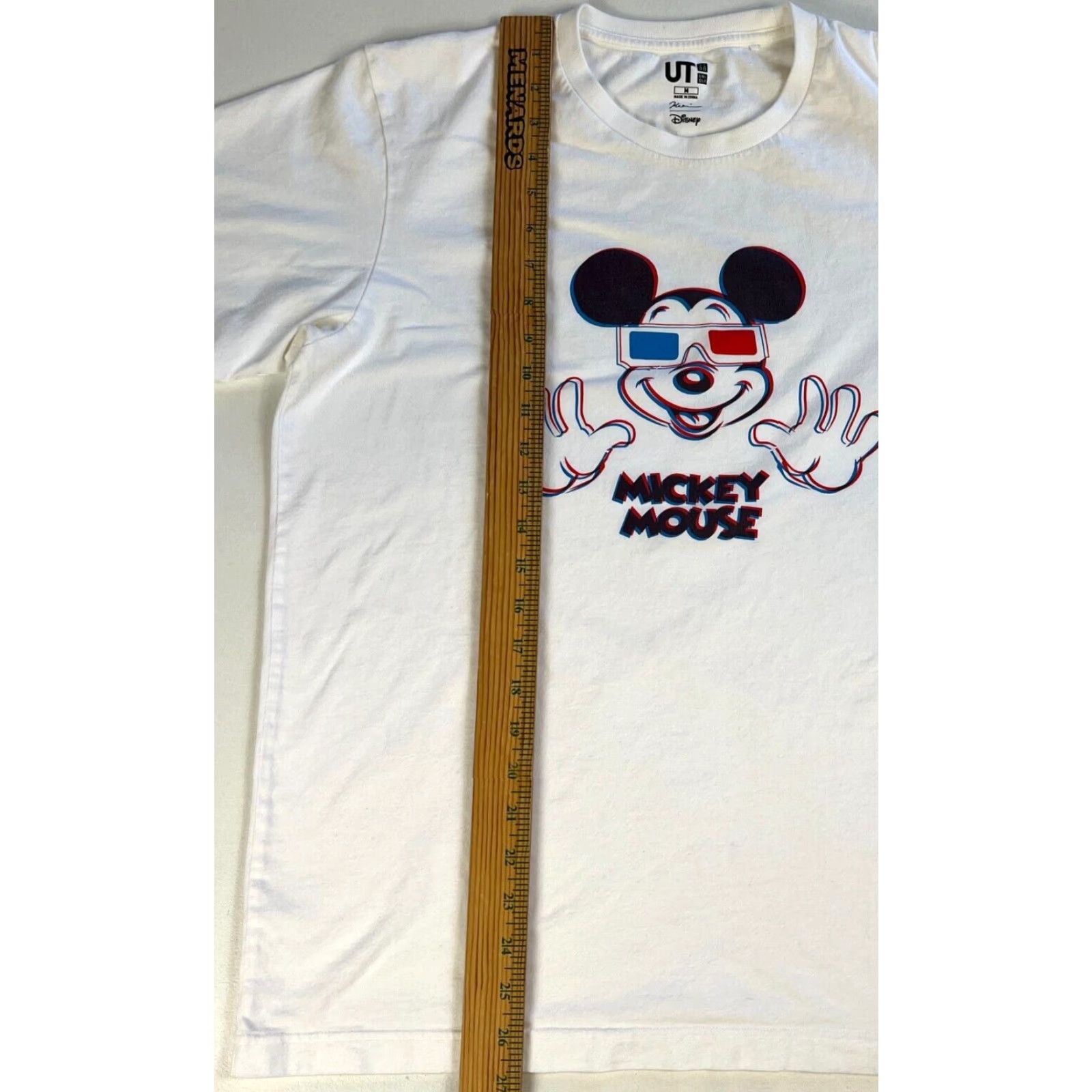 Uniqlo Uniqlo Mickey Mouse 3D T-Shirt Unisex Adults Sz M White Cotton Crew Neck Short Sleeve Size US M / EU 48-50 / 2 - 6 Thumbnail