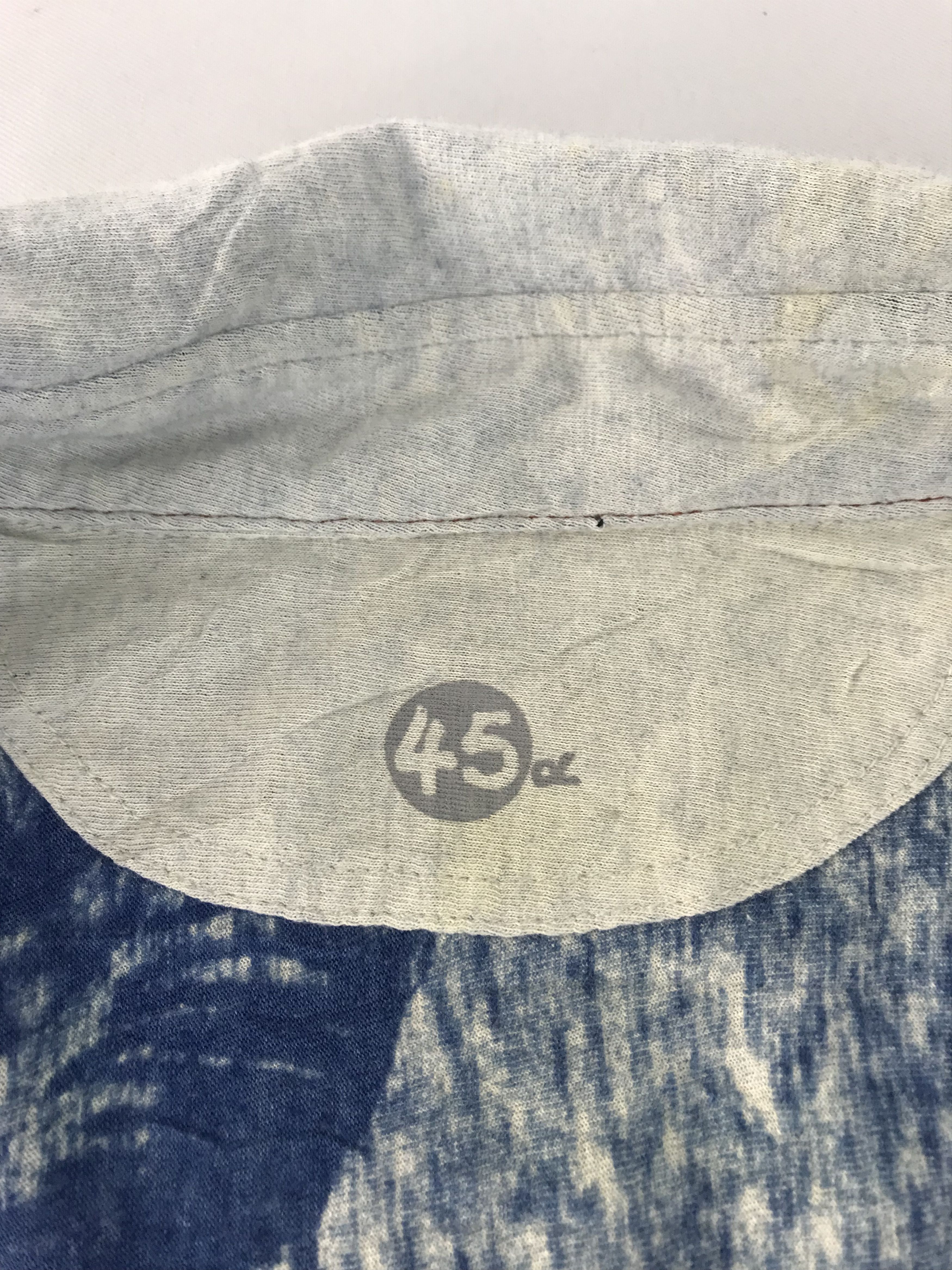 45rpm 90s 45 Rpm Polo Tee T-Shirt Floral Style Design Size US L / EU 52-54 / 3 - 5 Thumbnail
