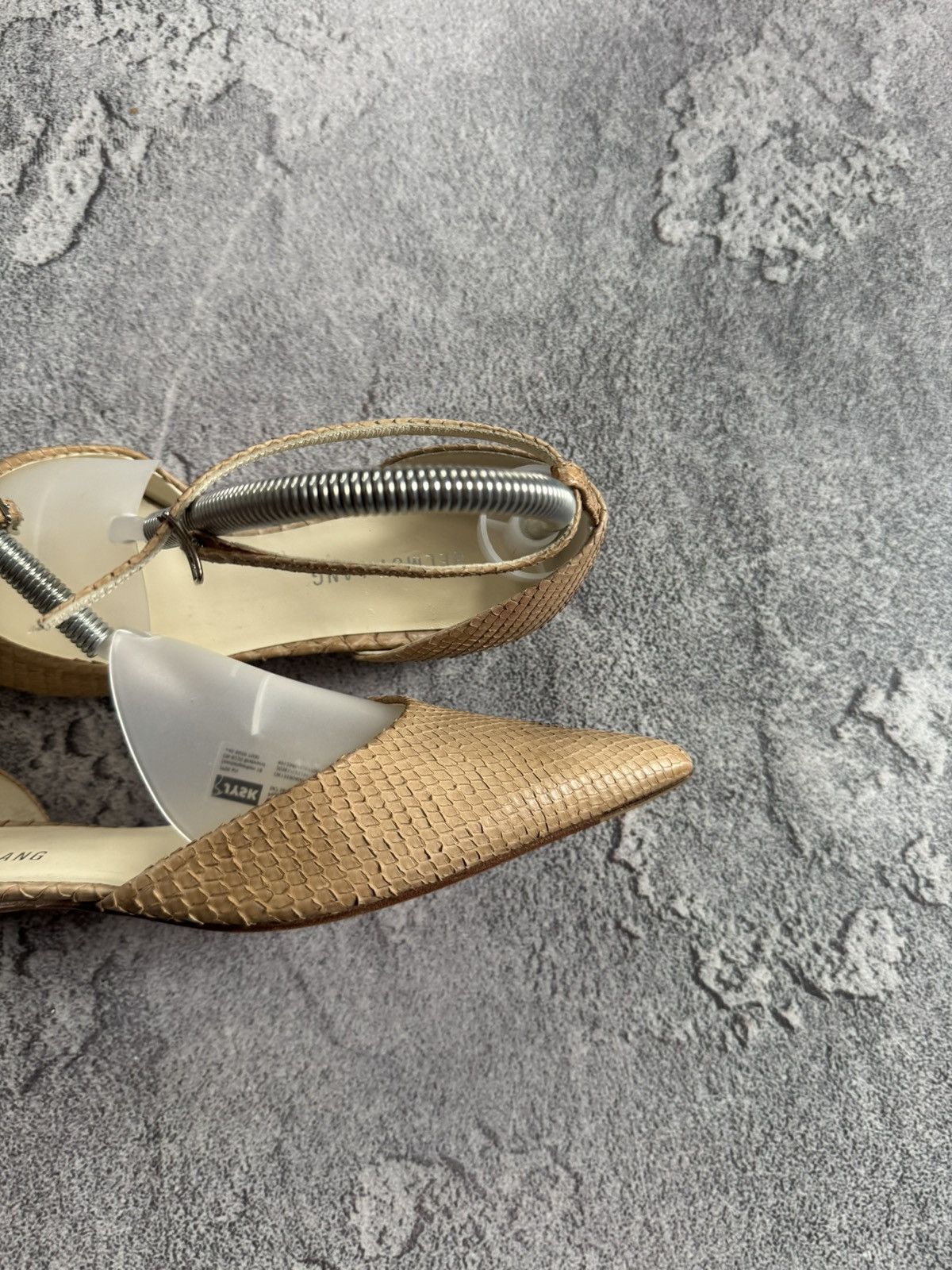 Helmut Lang Helmut Lang 35.5 textured leather pointed toe heels 👠- tan Size US 5.5 / IT 35.5 - 3 Thumbnail