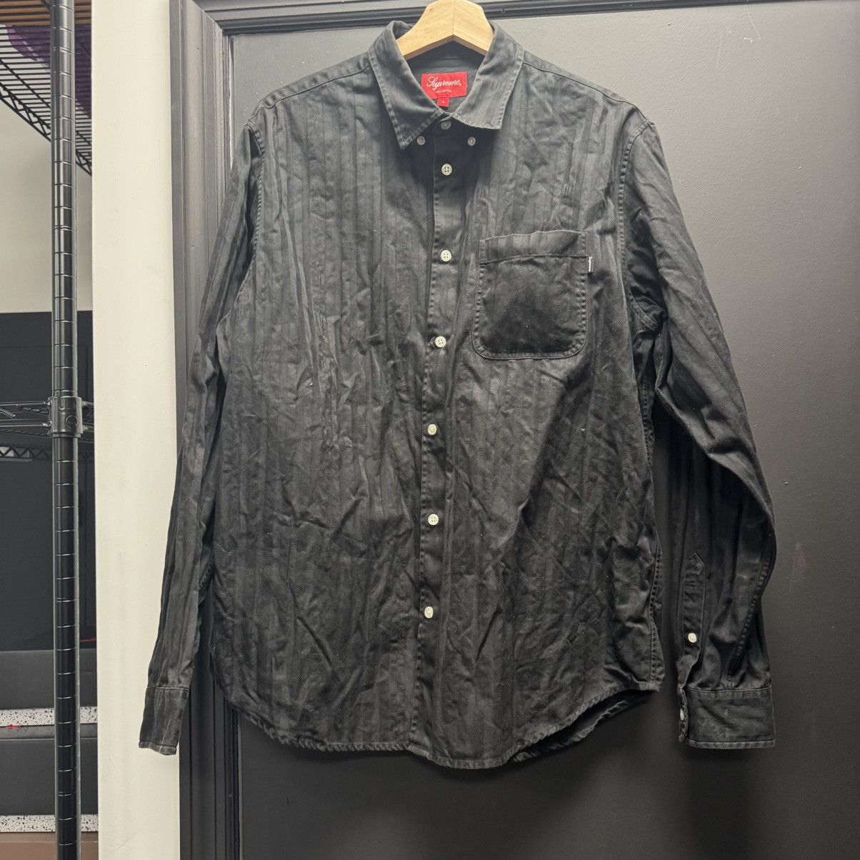 Supreme Jacquard Stripe Twill Shirt