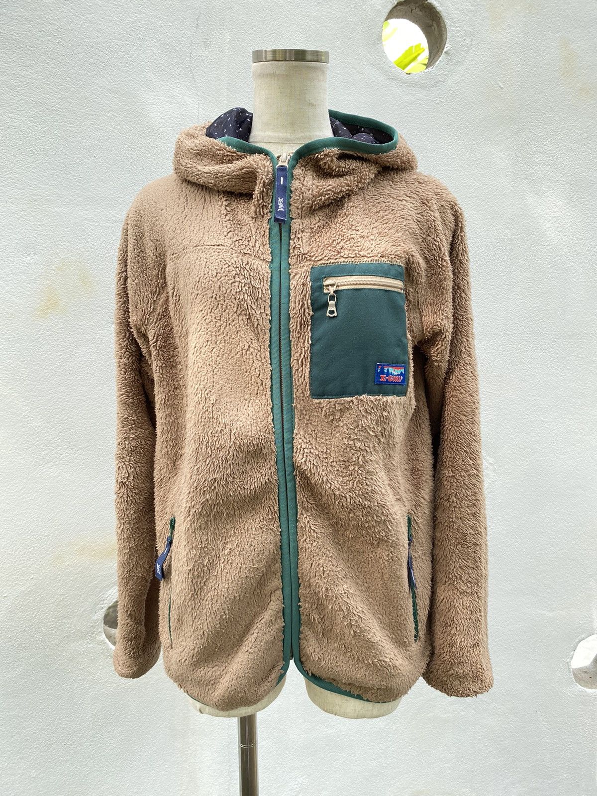 Japanese Brand Vintage X-girl Single Pocket Fleece Hoodie Size US S / EU 44-46 / 1 - 13 Thumbnail