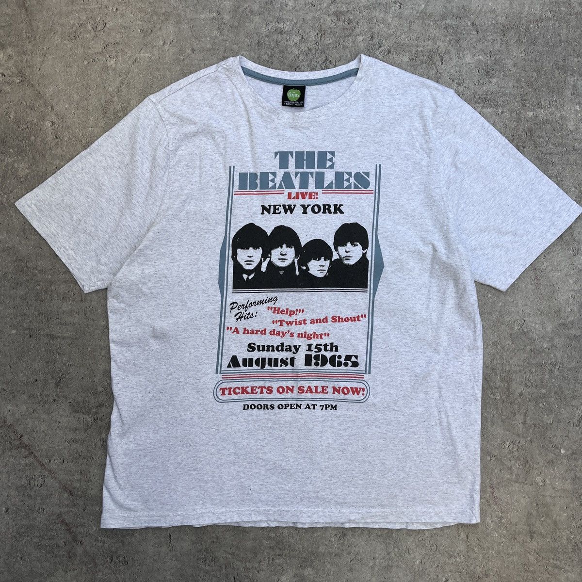 Pre-owned Band Tees X Tour Tee Vintage The Beatles Tee Tour 2012 In Grey