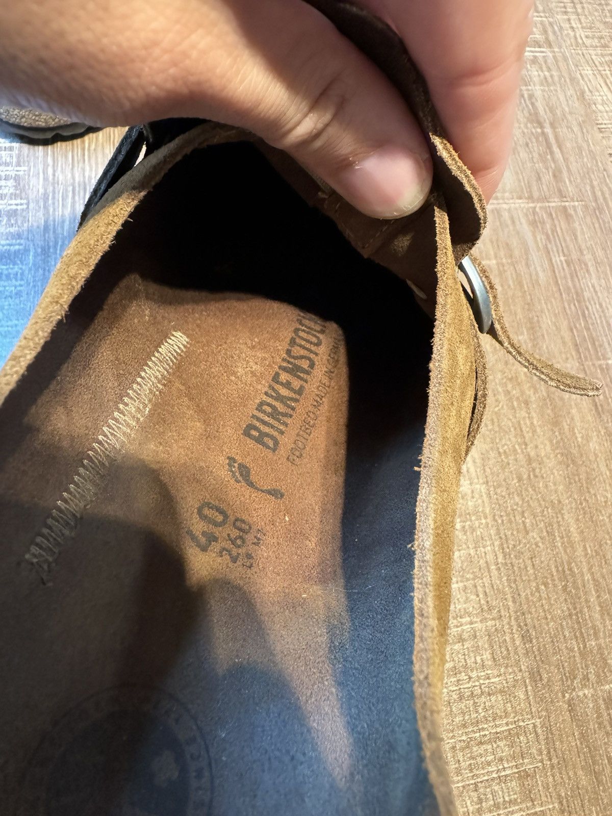 Birkenstock Birkenstock Buckley Suede Leather Clogs in Tea Size 40 L9 M7 Size US 9 / IT 39 - 8 Thumbnail