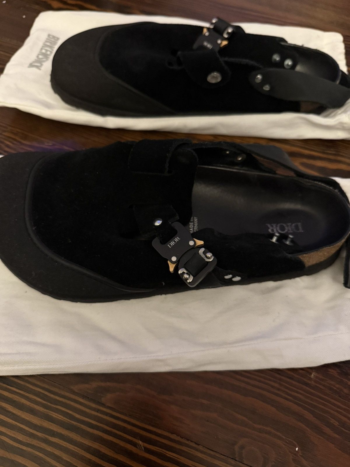 Birkenstock × Dior Dior x Birkenstock Black Sandals Size 44 Size US 11 / EU 44 - 3 Thumbnail