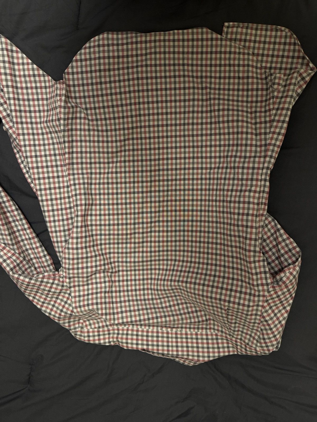 Thom Browne Thom Browne Check Button-Up Shirt (Red/Grey/White) Size US S / EU 44-46 / 1 - 2 Thumbnail