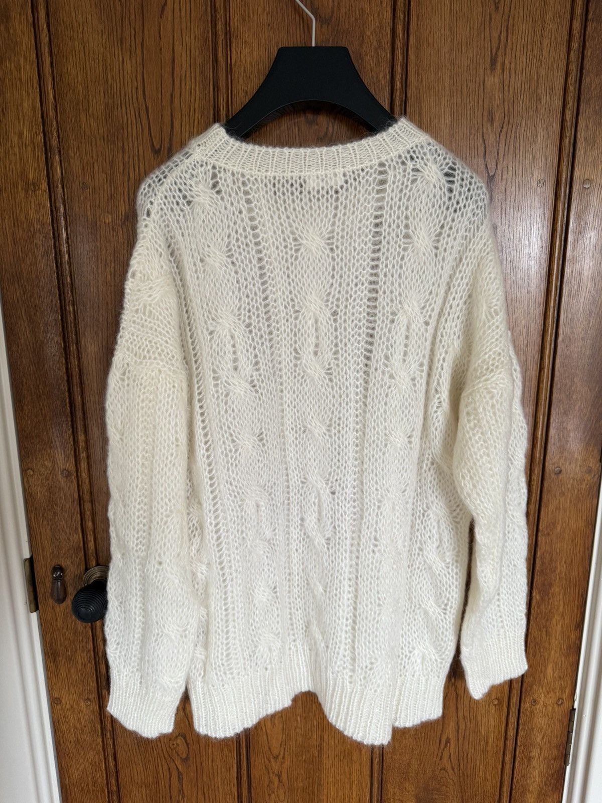 Celine $1.4k FW22 Celine boxy Aran sweater in mohair fisherman M Size US M / EU 48-50 / 2 - 11 Thumbnail