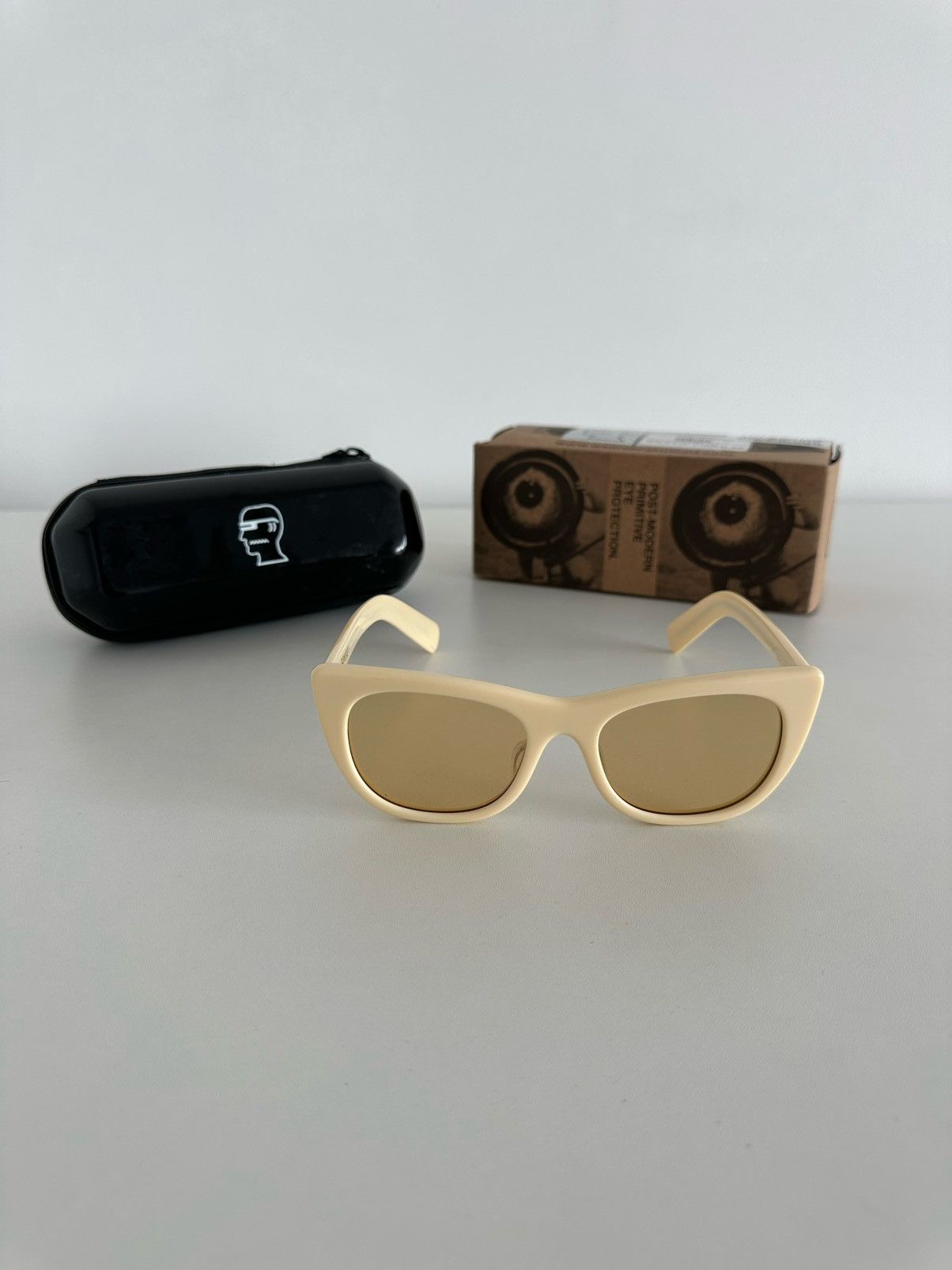 Natto Beige Post-Modern Primitive Eye Protection Sunglasses, Men's — image 3 of 6