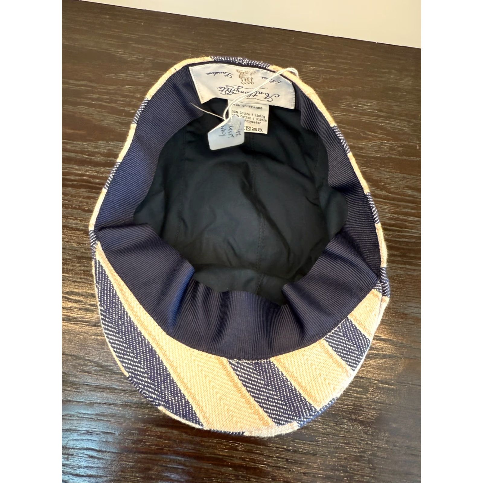 Vintage ANTHONY PETO Hat Mens Small Junior Cricket Navy Blue Twill Cap Made in France Size ONE SIZE - 6 Thumbnail
