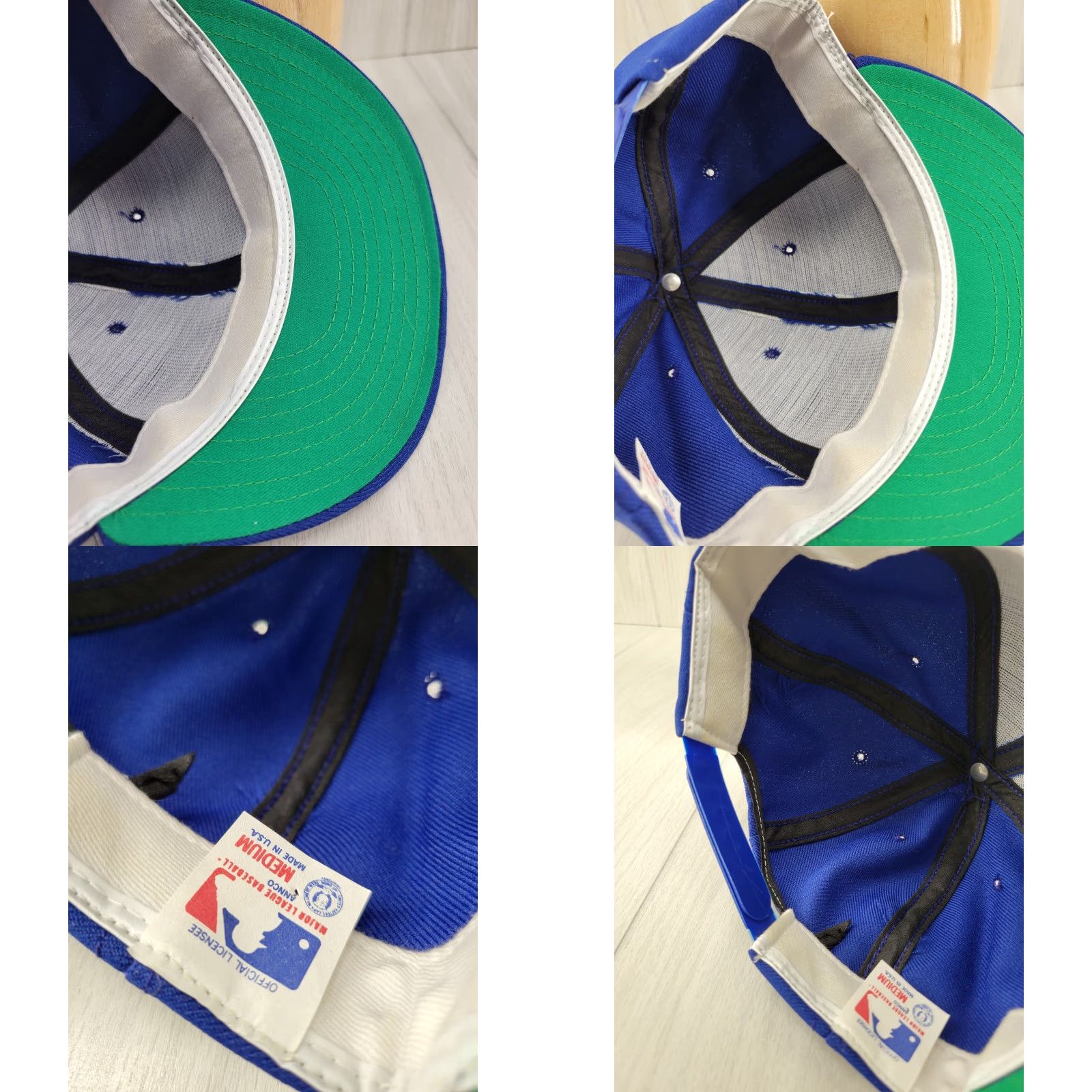 MLB VINTAGE Chicago Cubs Snapback Cap MLB Baseball Adjustable Hat Men Blue 90s Retro Sports Logo MLB Shirts Mens Size ONE SIZE - 8 Thumbnail