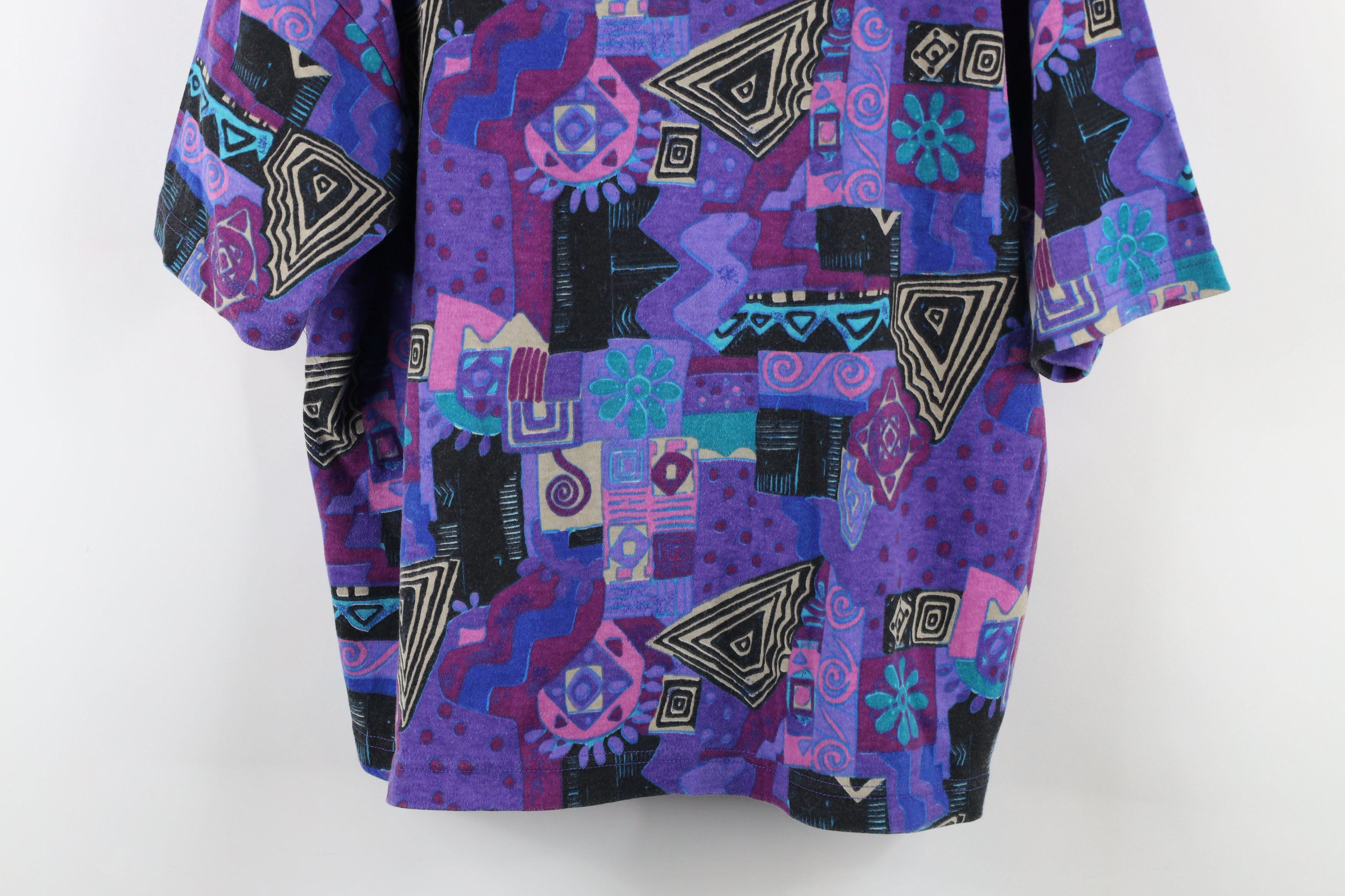 Vintage Vintage 90s Streetwear Abstract Art Short Sleeve T-Shirt USA Size M / US 6-8 / IT 42-44 - 3 Thumbnail