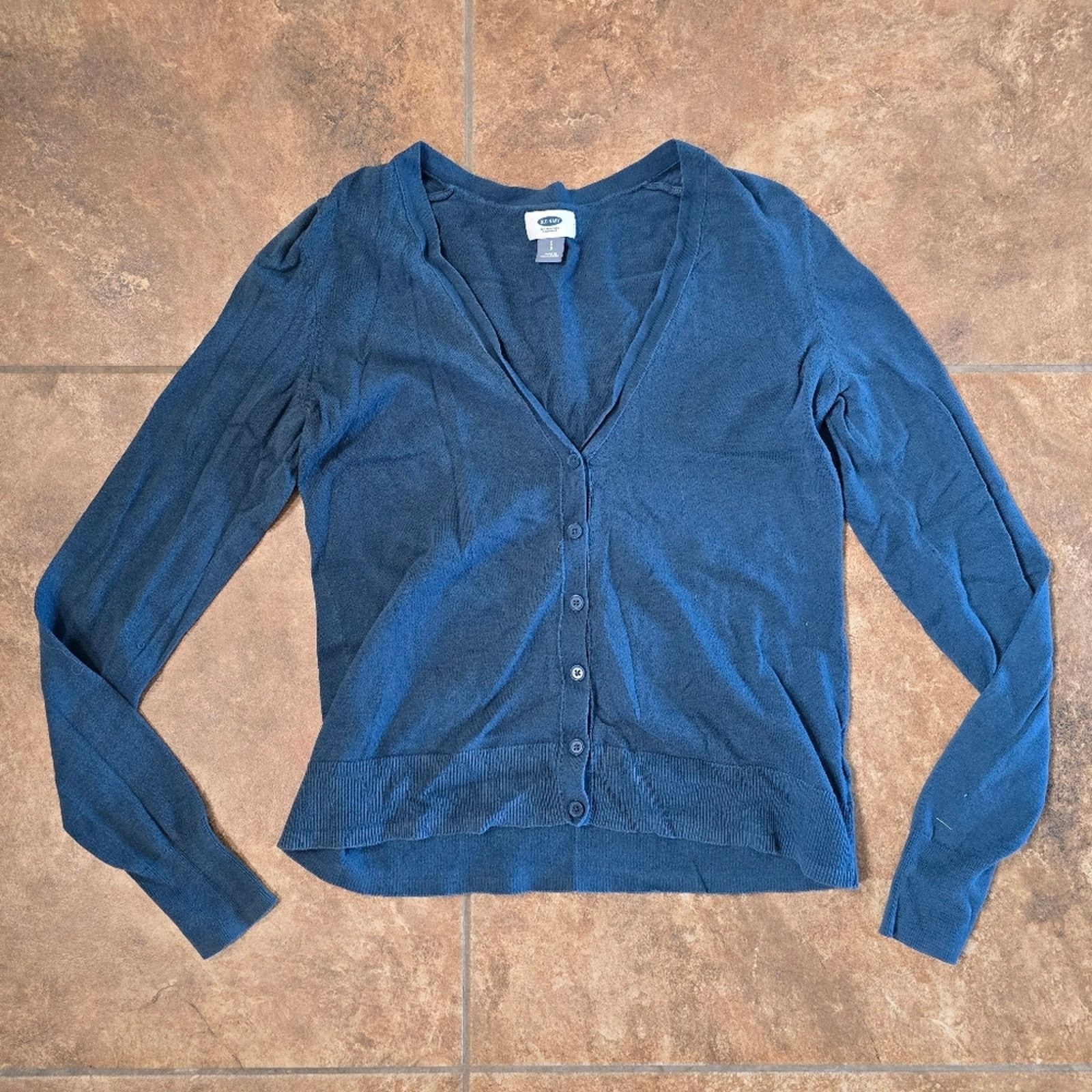 Old Navy Blue Teal | OLD NAVY | Button Down Cardigan Size S / US 4 / IT 40 - 1 Thumbnail