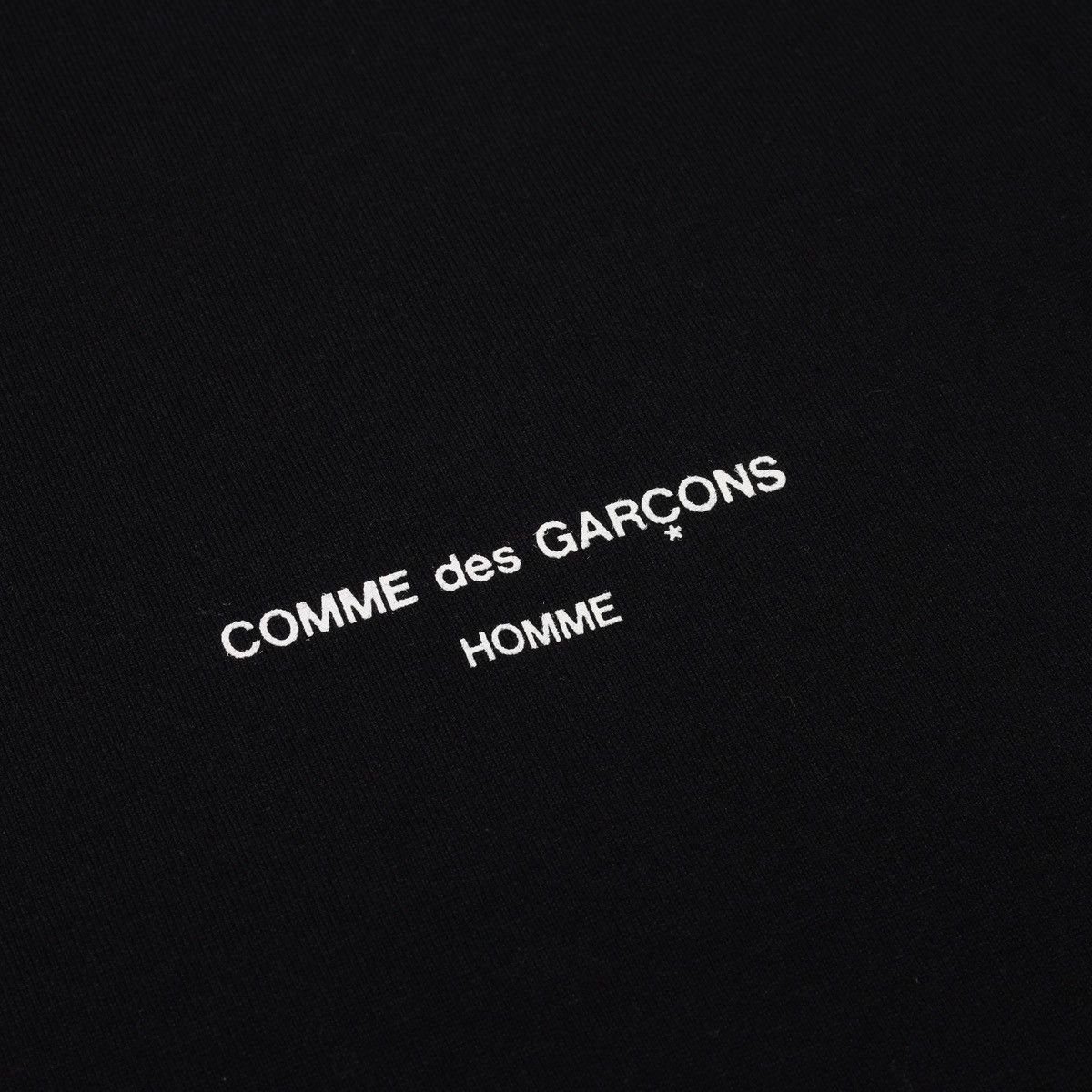 Comme des Garcons NWT Comme Des Garcons Homme Black Logo Tee Size US M / EU 48-50 / 2 - 4 Thumbnail