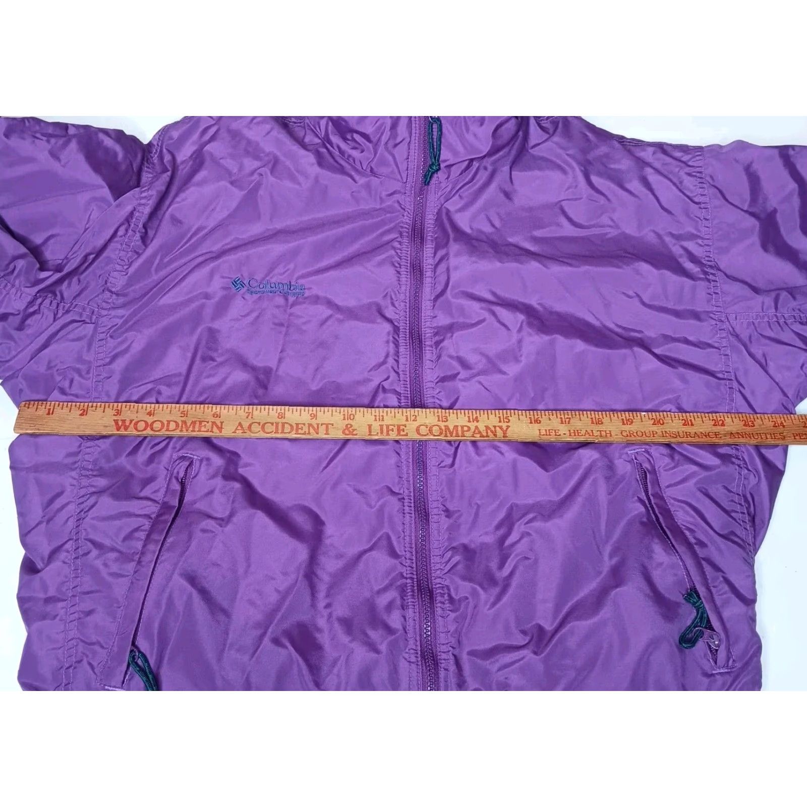 Altea VINTAGE Columbia Jacket Women L Bomber Purple Teal Fleece Lined Japan Size L / US 10 / IT 46 - 5 Thumbnail