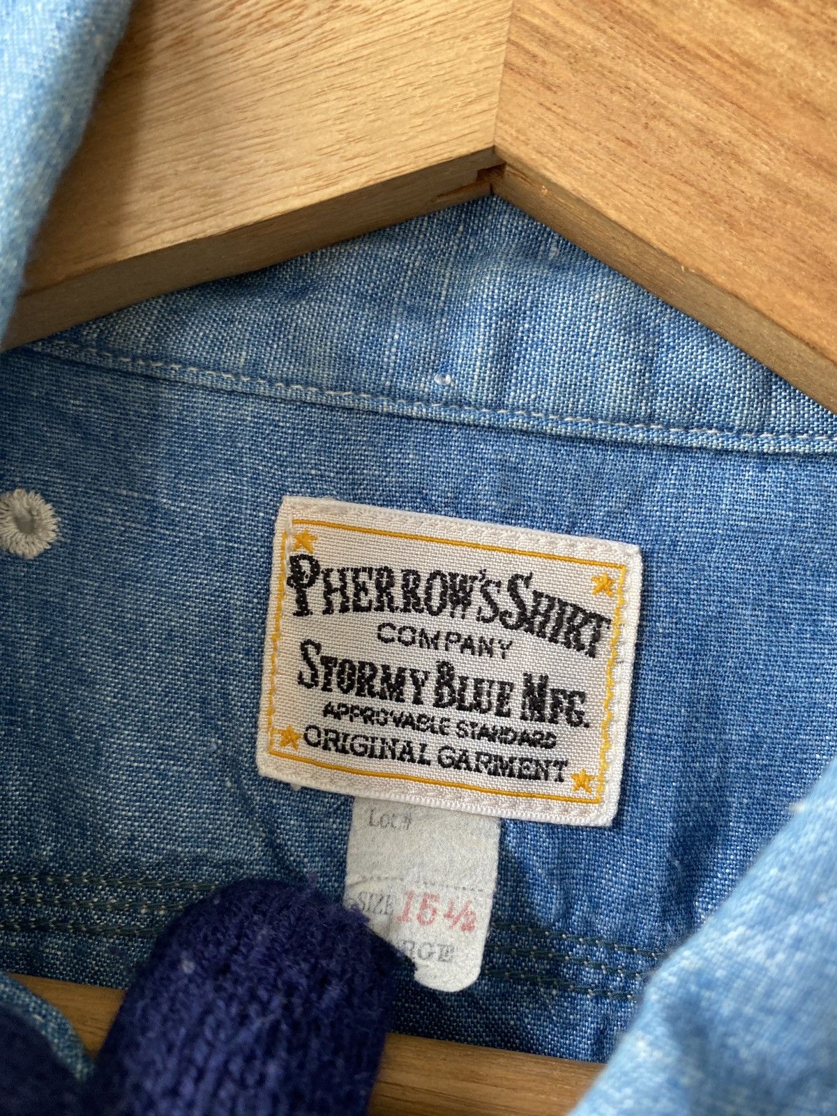 Japanese Brand × Pherrow's Pherrows Japan Double Pocket Workwear Chambray Size US M / EU 48-50 / 2 - 9 Thumbnail