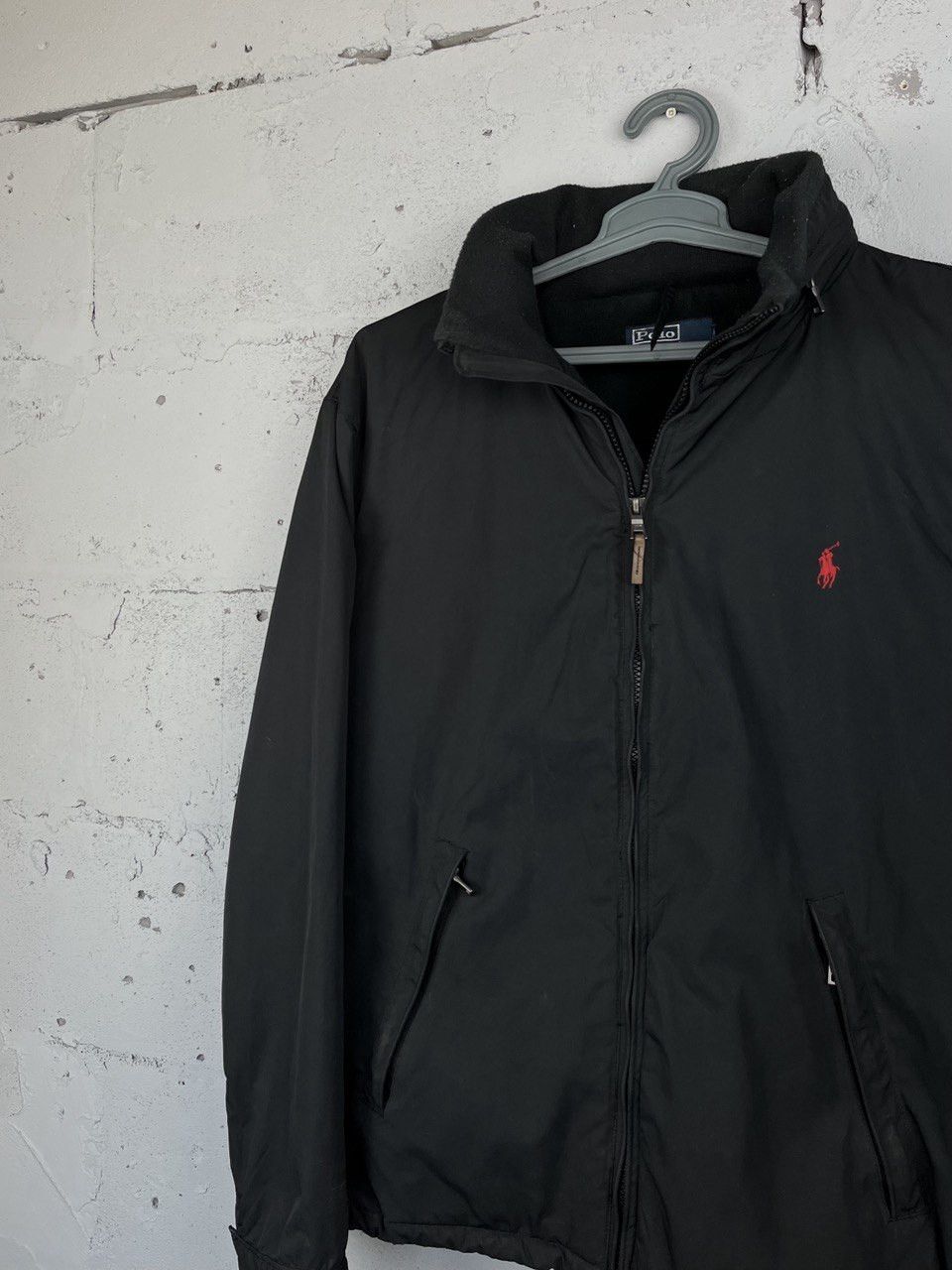 Designer × Polo Ralph Lauren × Ralph Lauren Vintage 90’s Polo Ralph Lauren Nylon Black Jacket Size US XL / EU 56 / 4 - 2 Thumbnail