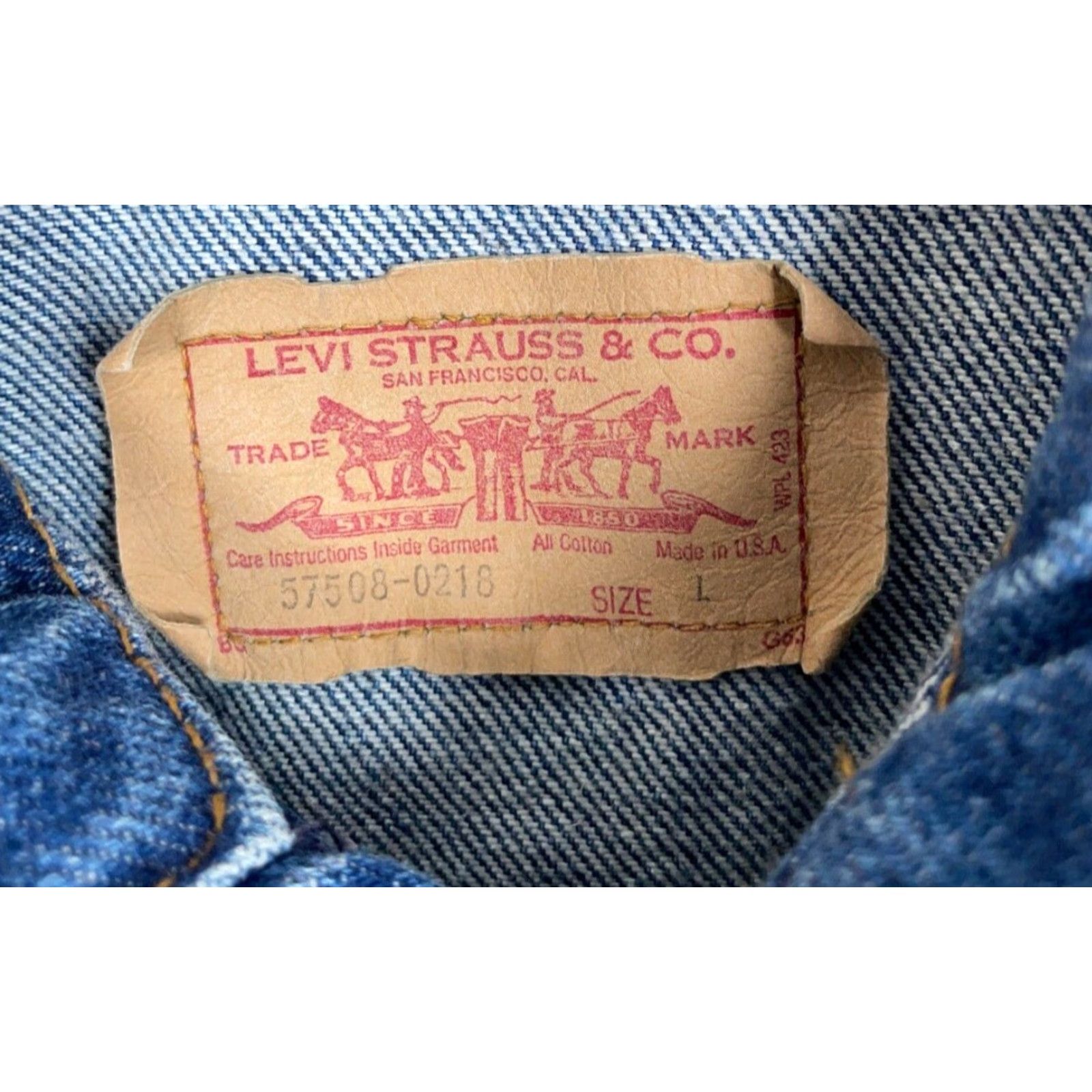 Levi's VINTAGE Levi's Denim Trucker Jacket Men Small 80s Blue Retro Casual Made in USA Size US S / EU 44-46 / 1 - 3 Thumbnail