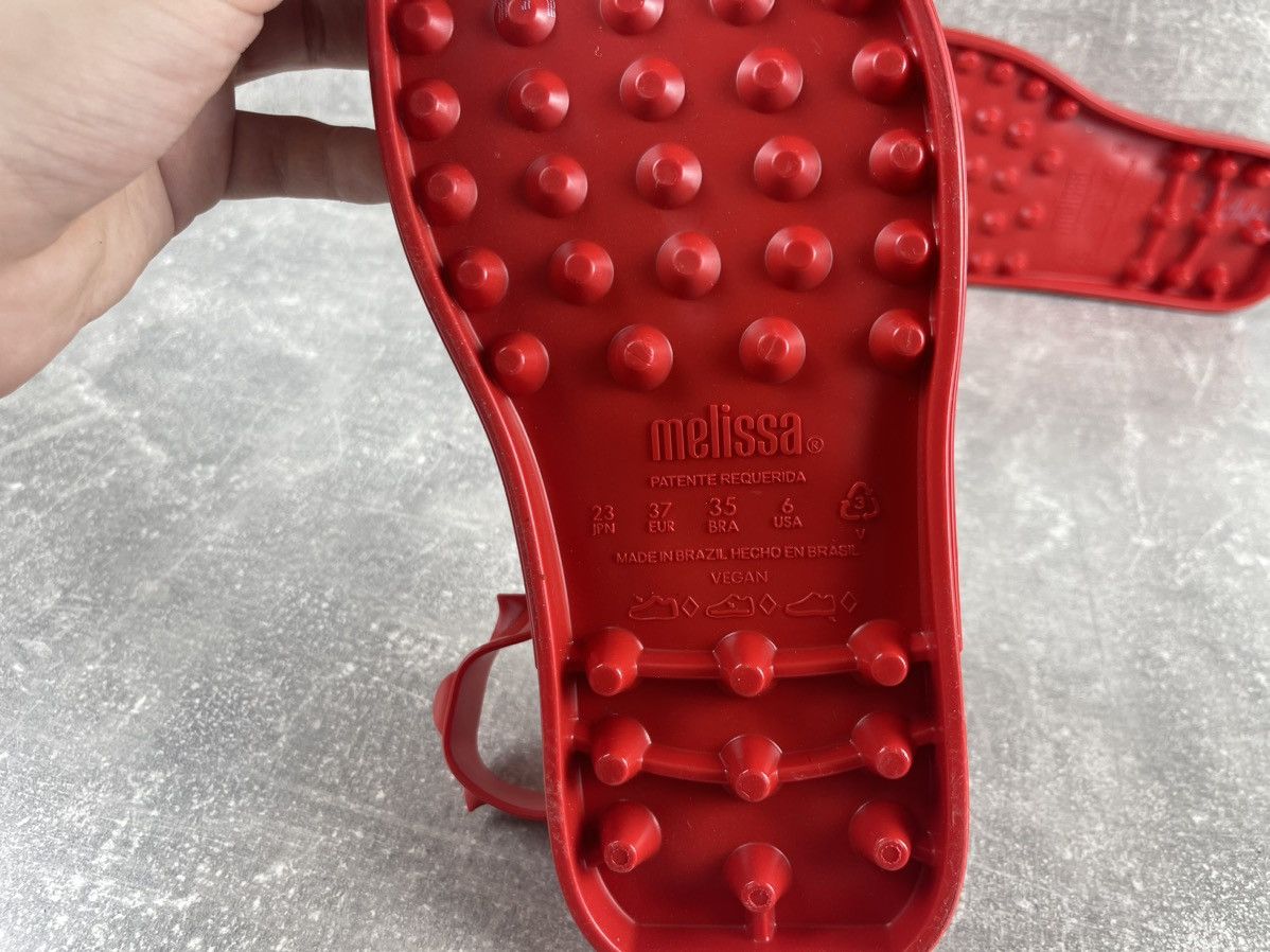 Jun Takahashi × Melissa × Undercover Melisa Undercover Jun Takahashi Avant Garde Red Sandals Size US 7 / IT 37 - 8 Thumbnail