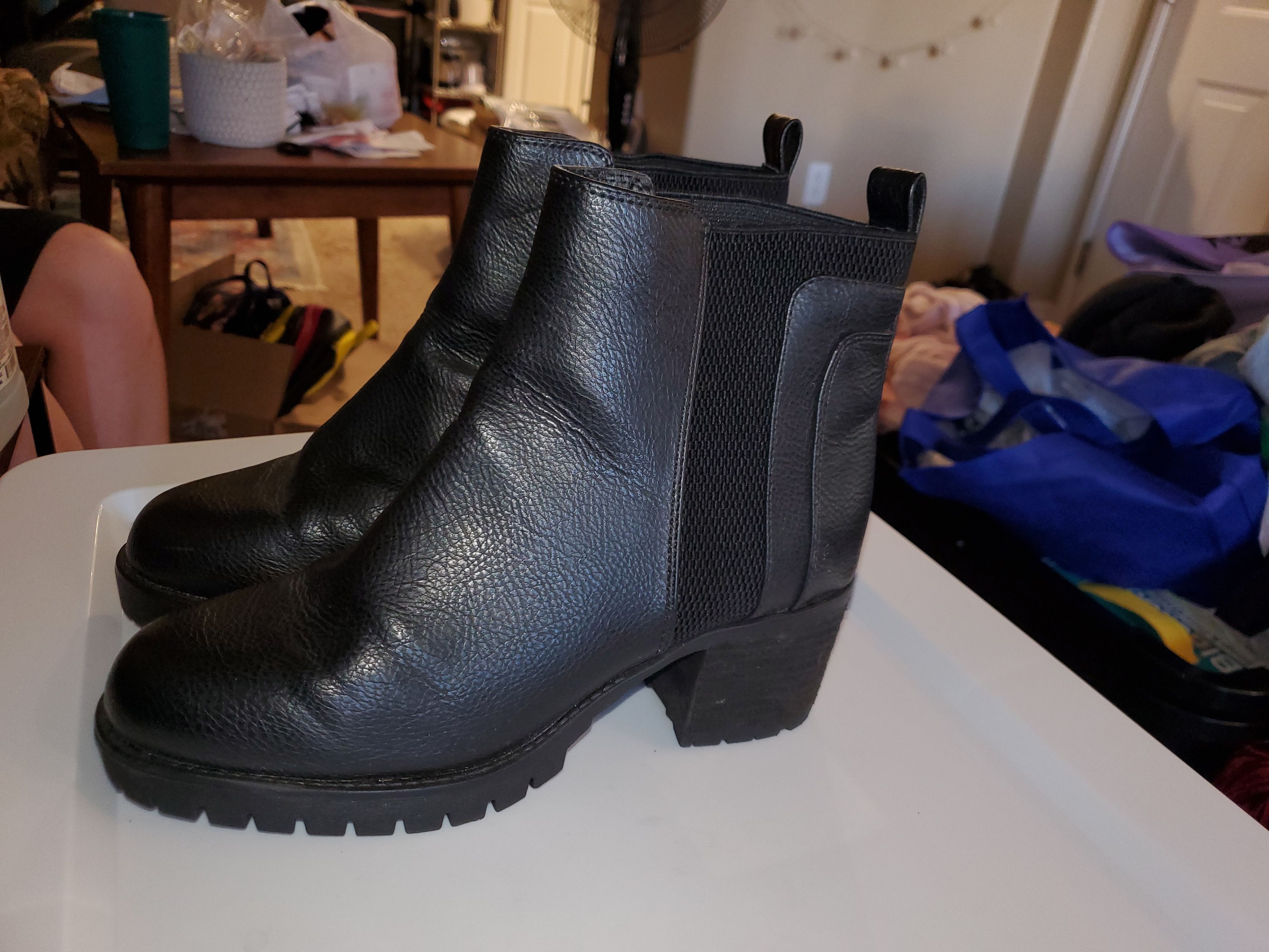 Other MIA Colten black faux leather ankle boots (size 9) Size US 9 / IT 39 - 8 Thumbnail