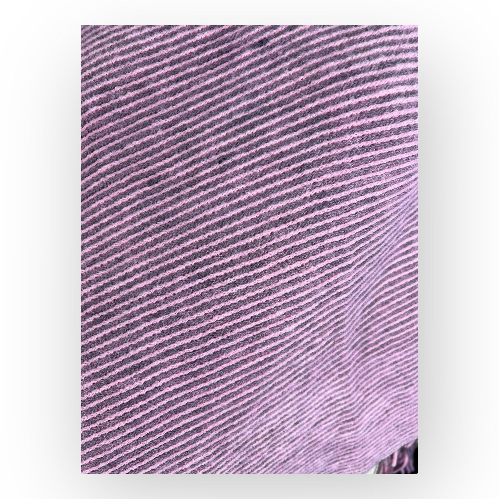 Vintage Vintage Handmade Knitted Poncho Shawl | Purple and Pink Size M / US 6-8 / IT 42-44 - 6 Thumbnail