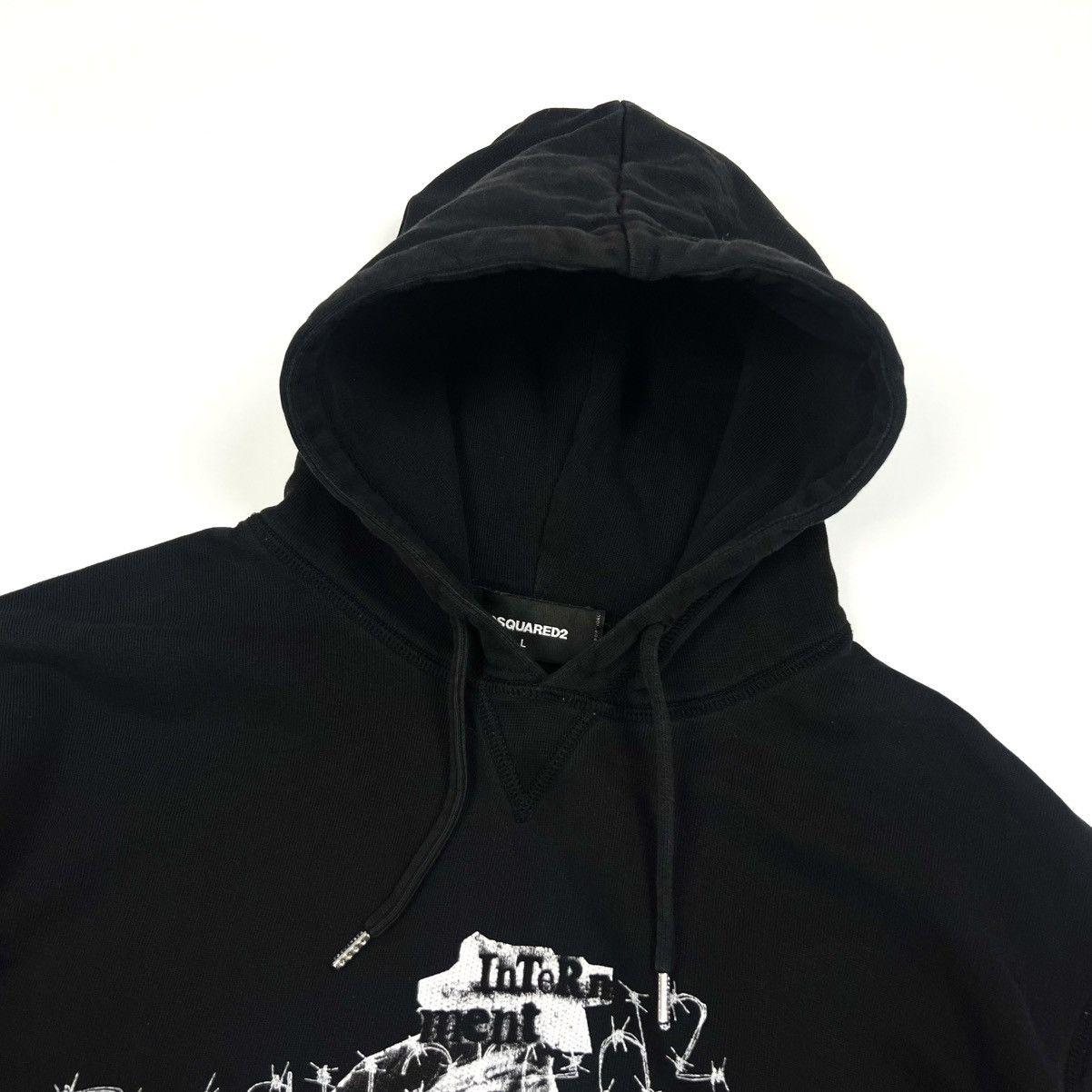 Dsquared2 Auth DSQUARED2 Punk Print Black Cotton Hoodie Men’s Size M/L Size US L / EU 52-54 / 3 - 5 Thumbnail