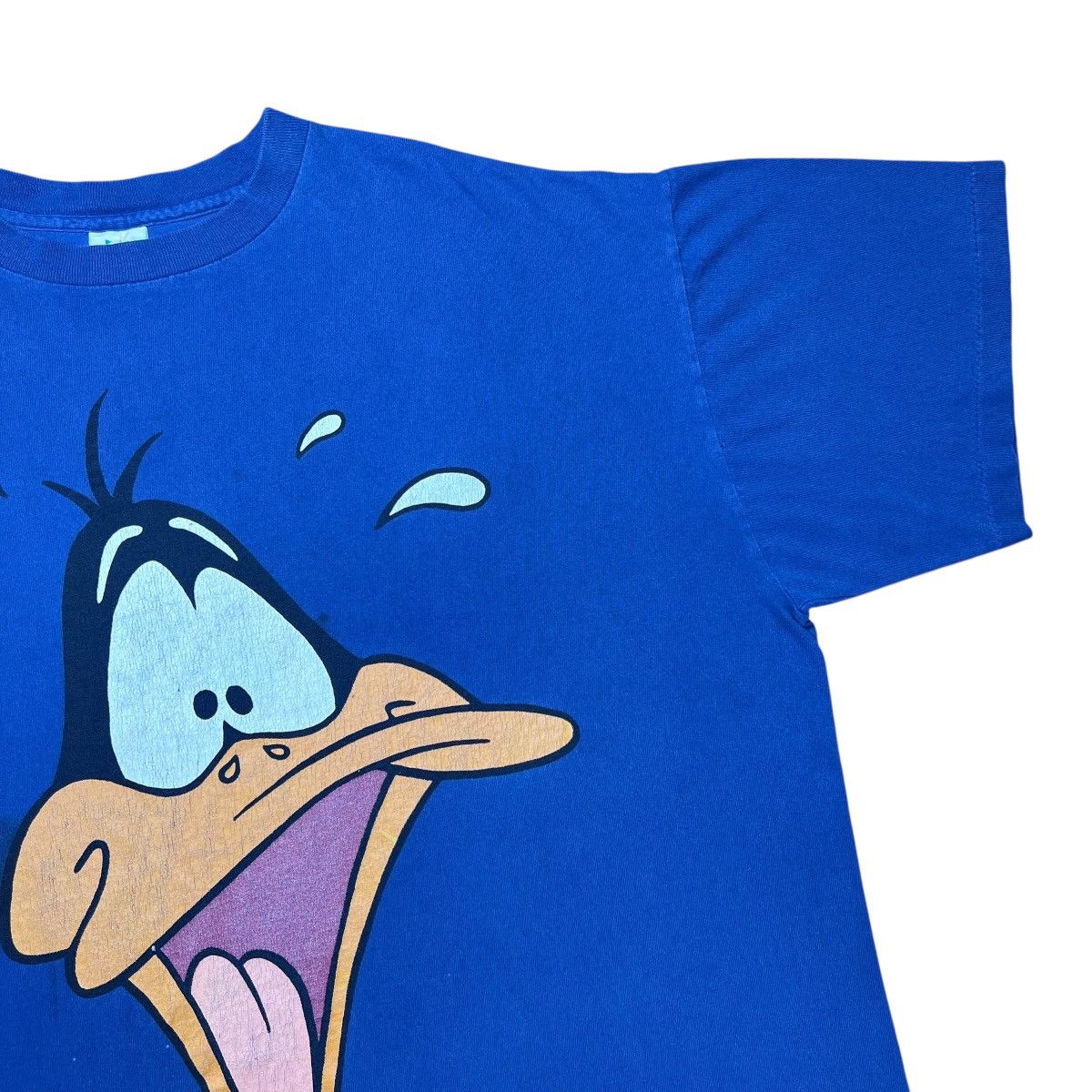 Warner Bros Vtg 1993 Looney Tunes Daffy Ducks Big Face Six Flags T-Shirt Size US XXL / EU 58 / 5 - 9 Thumbnail