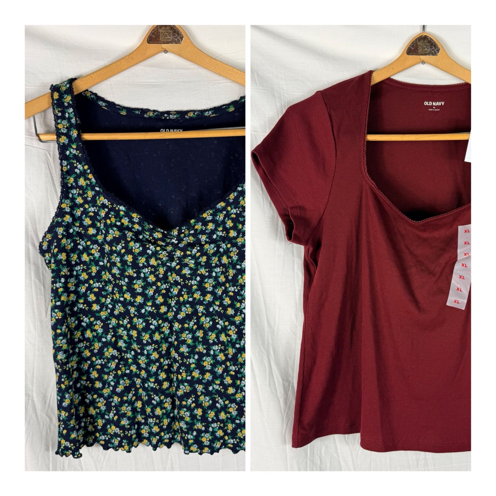 Old Navy OLD NAVY XL Shirt Lot Sleeveless Short Sleeve Floral BlueRed Size XL / US 12-14 / IT 48-50 - 1 Thumbnail