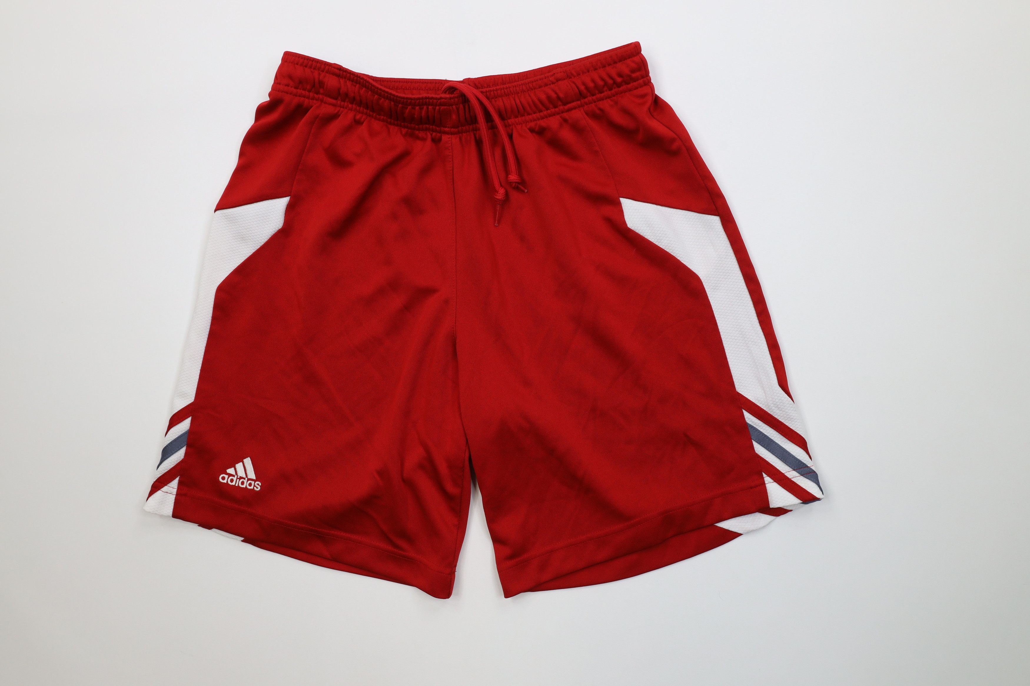 Adidas Vintage Adidas Running Jogging Soccer Shorts Red Polyester Size US 32 / EU 48 - 1 Thumbnail