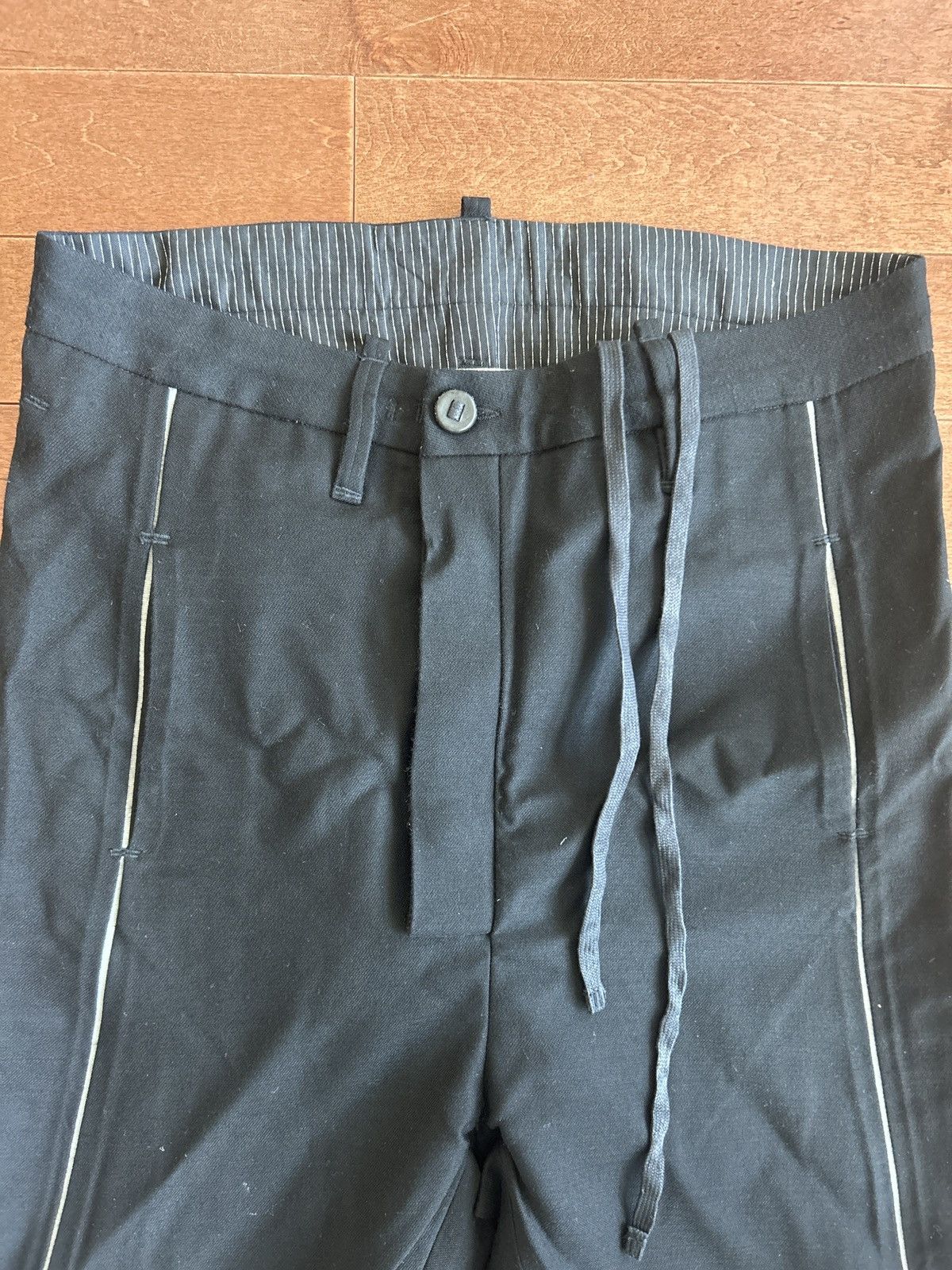 Boris Bidjan Saberi BBS AW 14-15 P1-FIII7 100% virgin wool pants size small Size US 32 / EU 48 - 3 Thumbnail