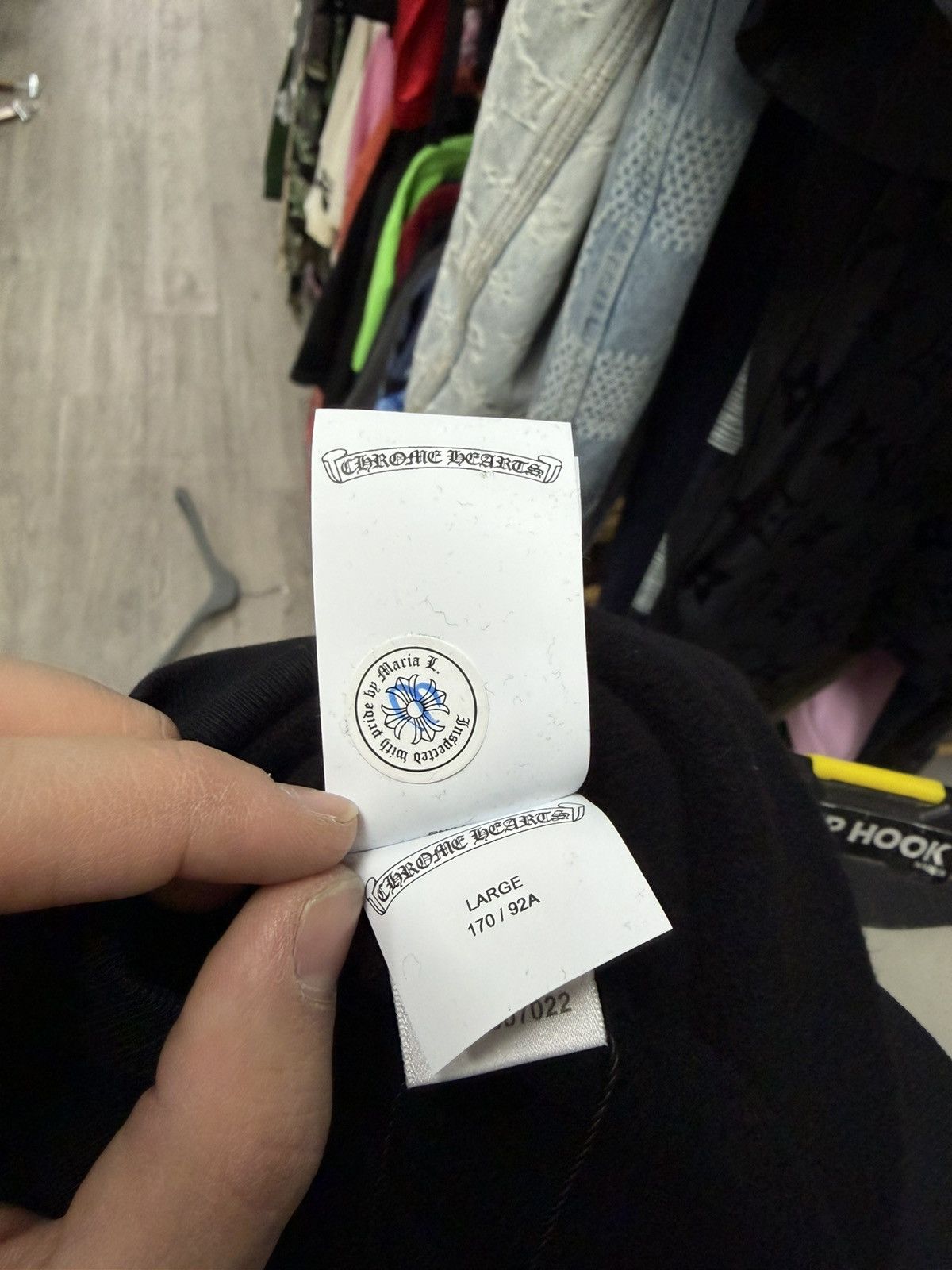 Chrome Hearts Chrome Hearts Black Ponyhair Multi Cross Patch Crewneck Size US L / EU 52-54 / 3 - 8 Thumbnail