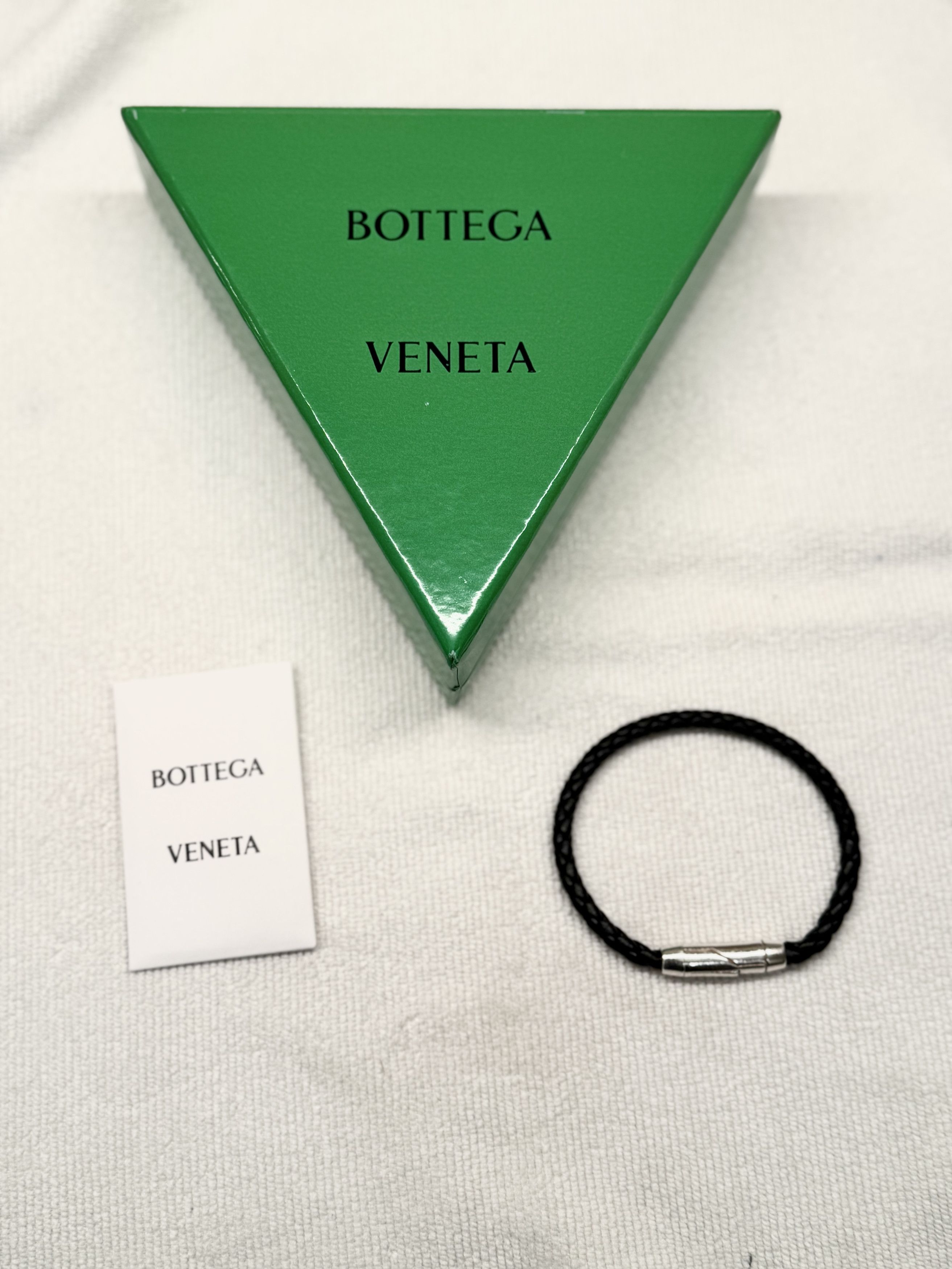 Bottega Veneta Braid Leather Bracelet - Black - Size Medium (21cm) Size ONE SIZE - 5 Thumbnail