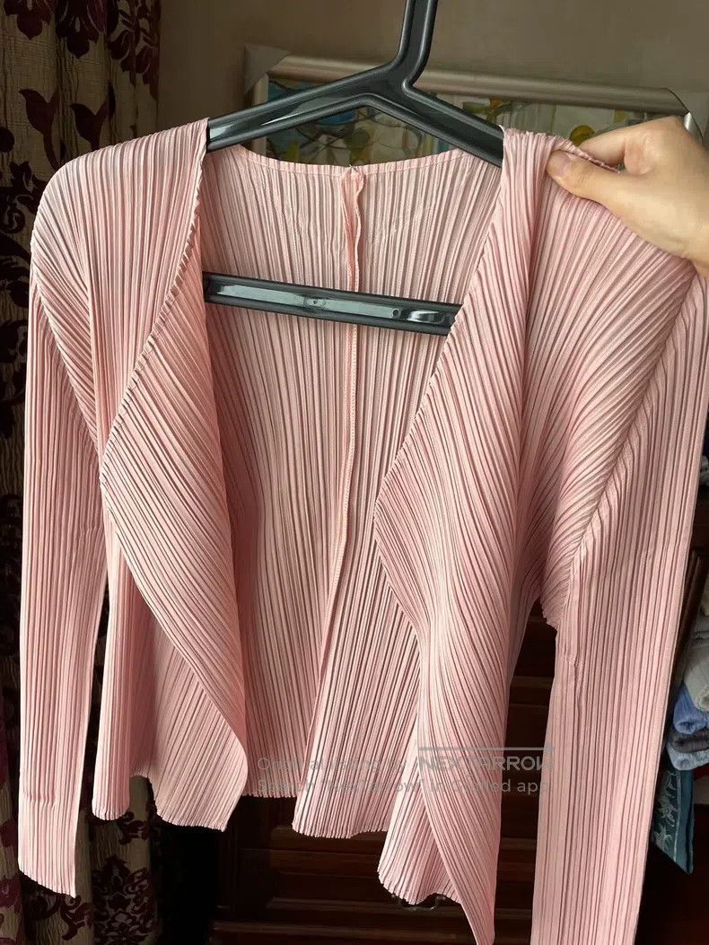 Issey Miyake Issey Miyake Cherry Blossom Pink Cardigan Size L / US 10 / IT 46 - 1 Thumbnail