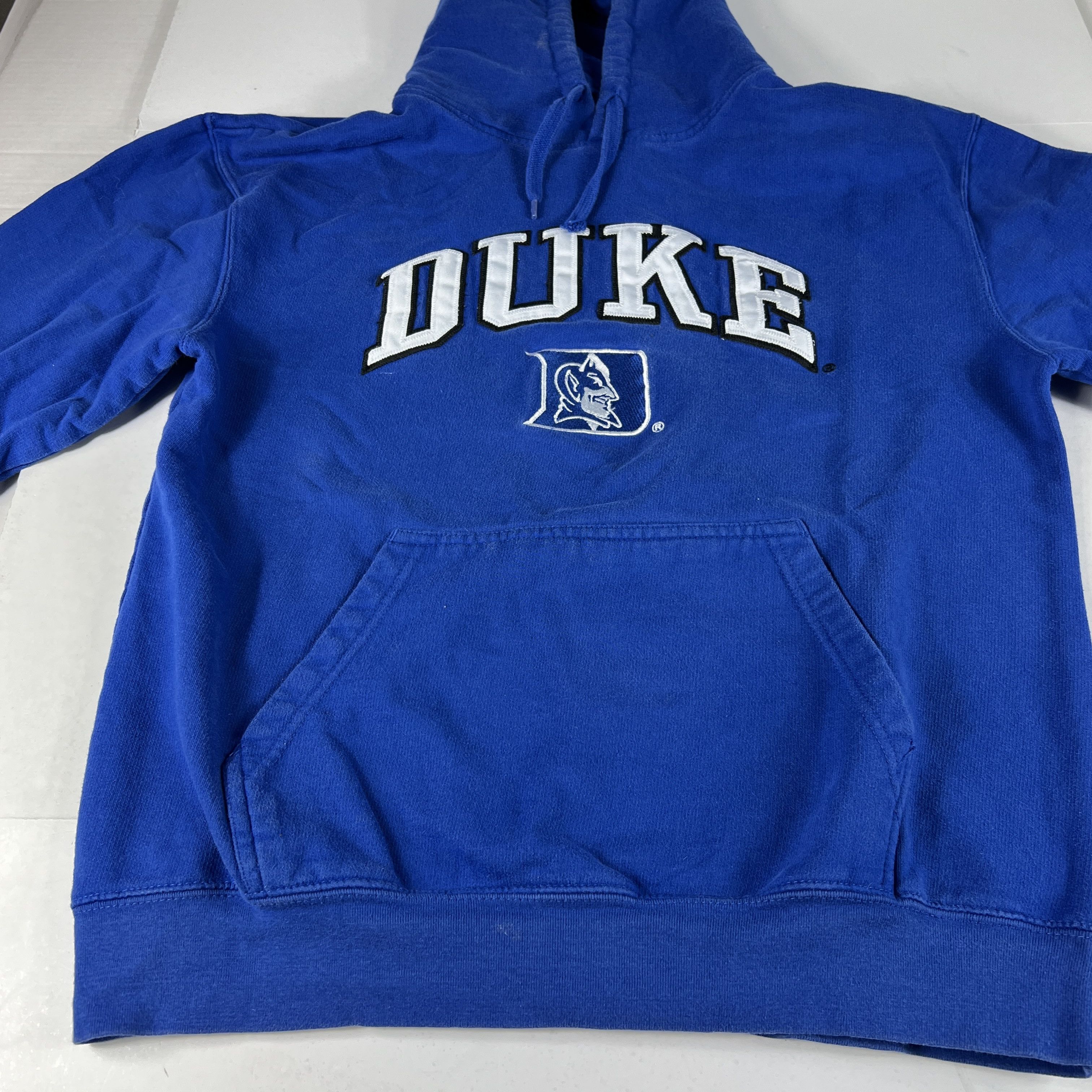 NCAA × Vintage Y2K Duke Blue Devils Sweatshirt Blue Faded Hoodie Size US M / EU 48-50 / 2 - 7 Thumbnail