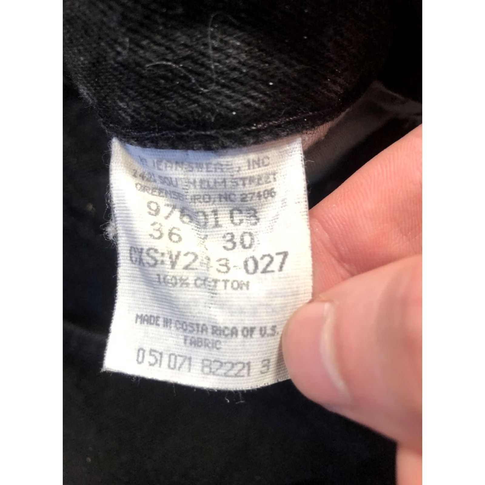 Wrangler Wrangler Jeans Mens 36x30 Black Denim Straight Leg WA783 Five Pocket Authentics Size US 36 / EU 52 - 6 Thumbnail
